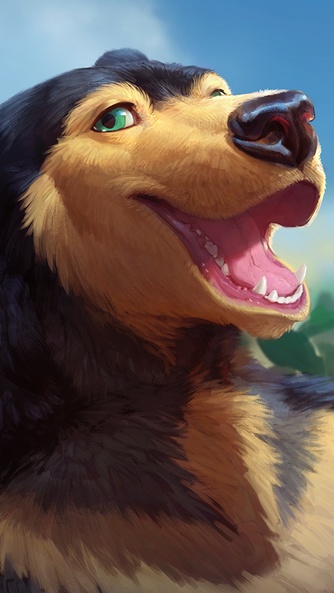 Black and Brown Short Coated Dog. Wallpaper in 1080x1920 Resolution