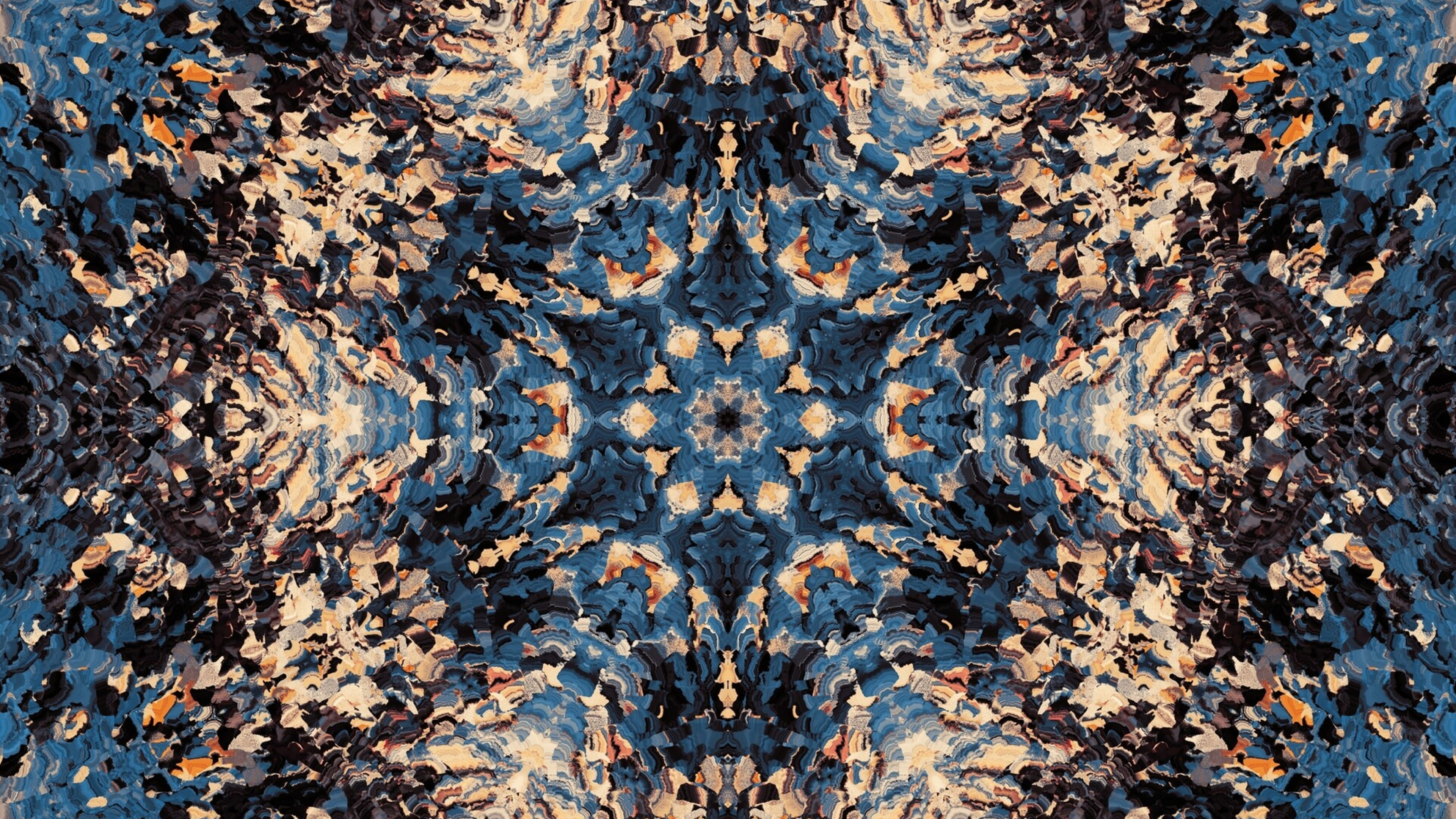 Blue and Brown Floral Textile. Wallpaper in 3840x2160 Resolution
