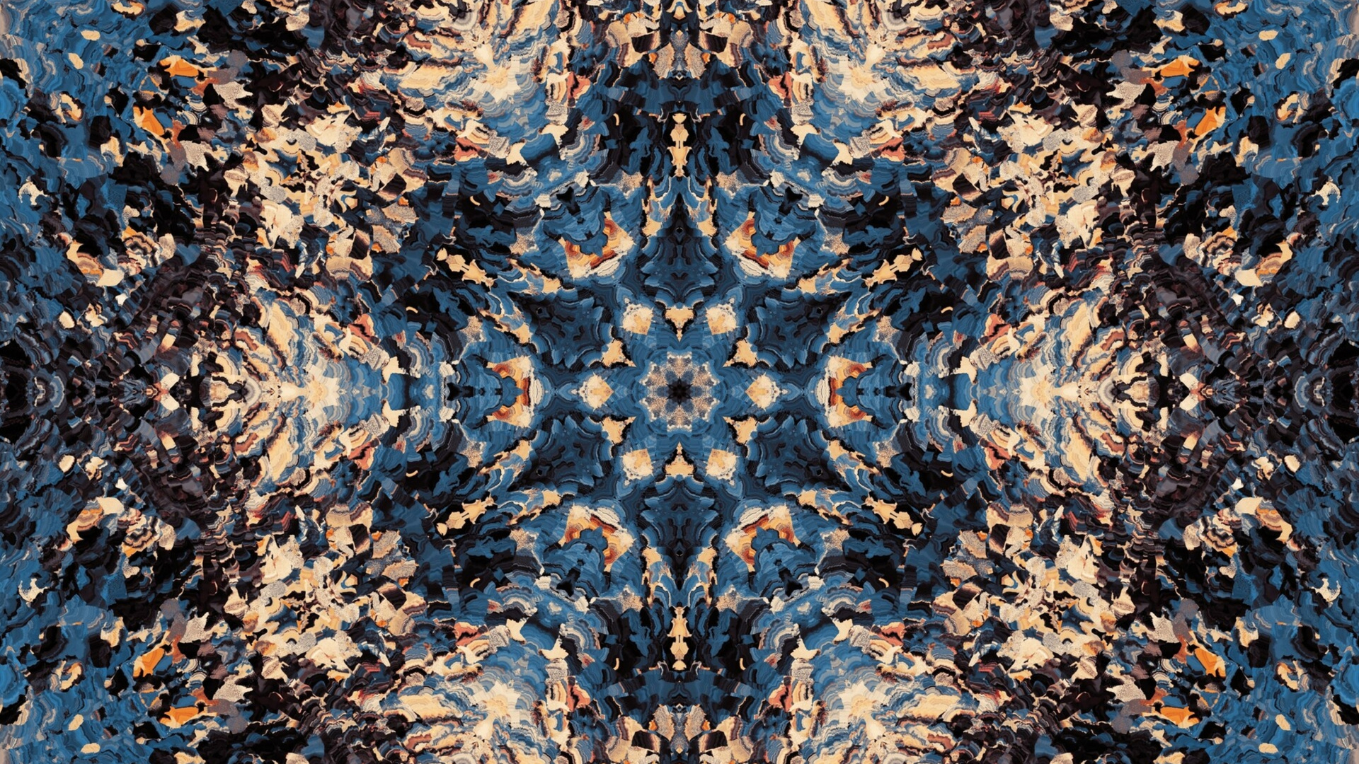 Textile Floral Bleu et Marron. Wallpaper in 1920x1080 Resolution