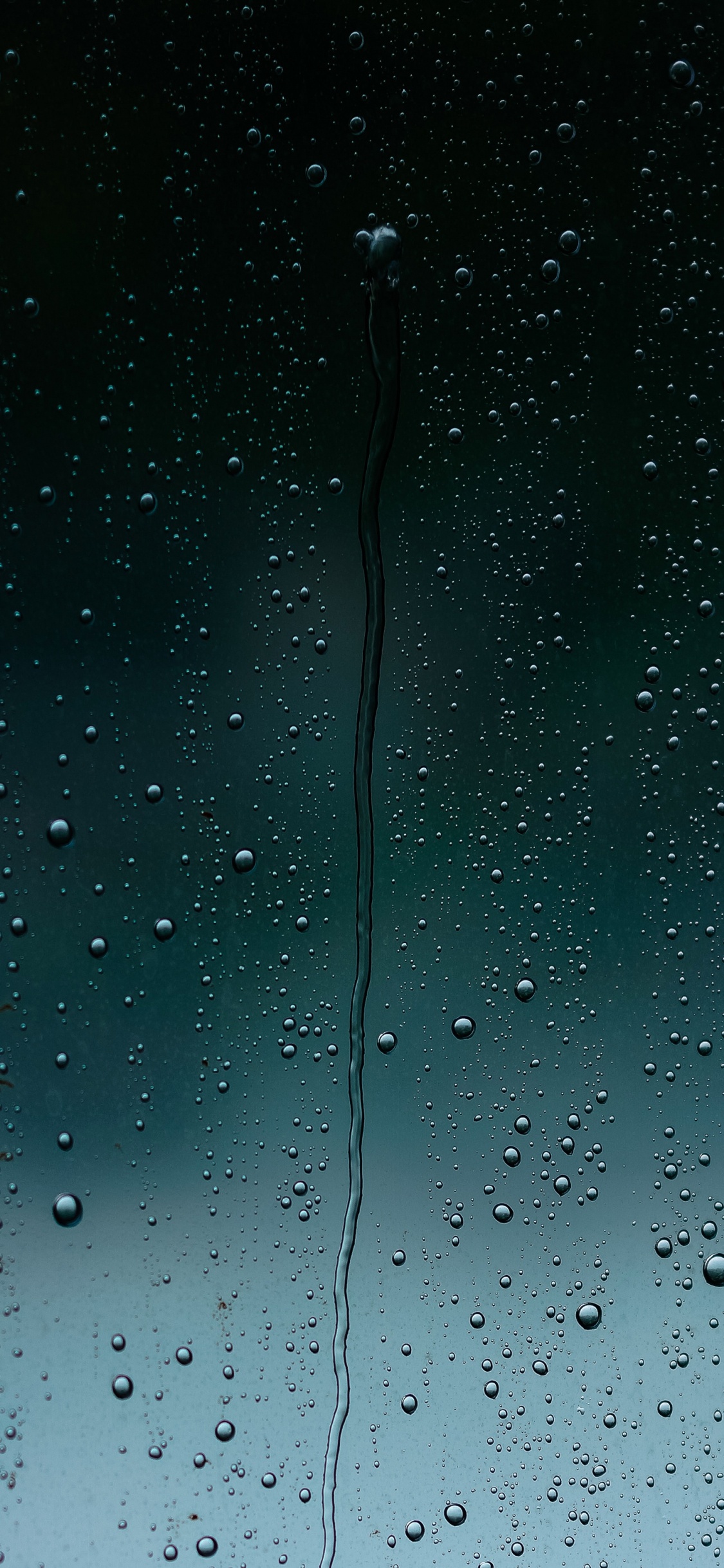 Regen, Wasser, Flüssigkeit, Farbtöne Und Schattierungen, Electric Blue. Wallpaper in 1125x2436 Resolution