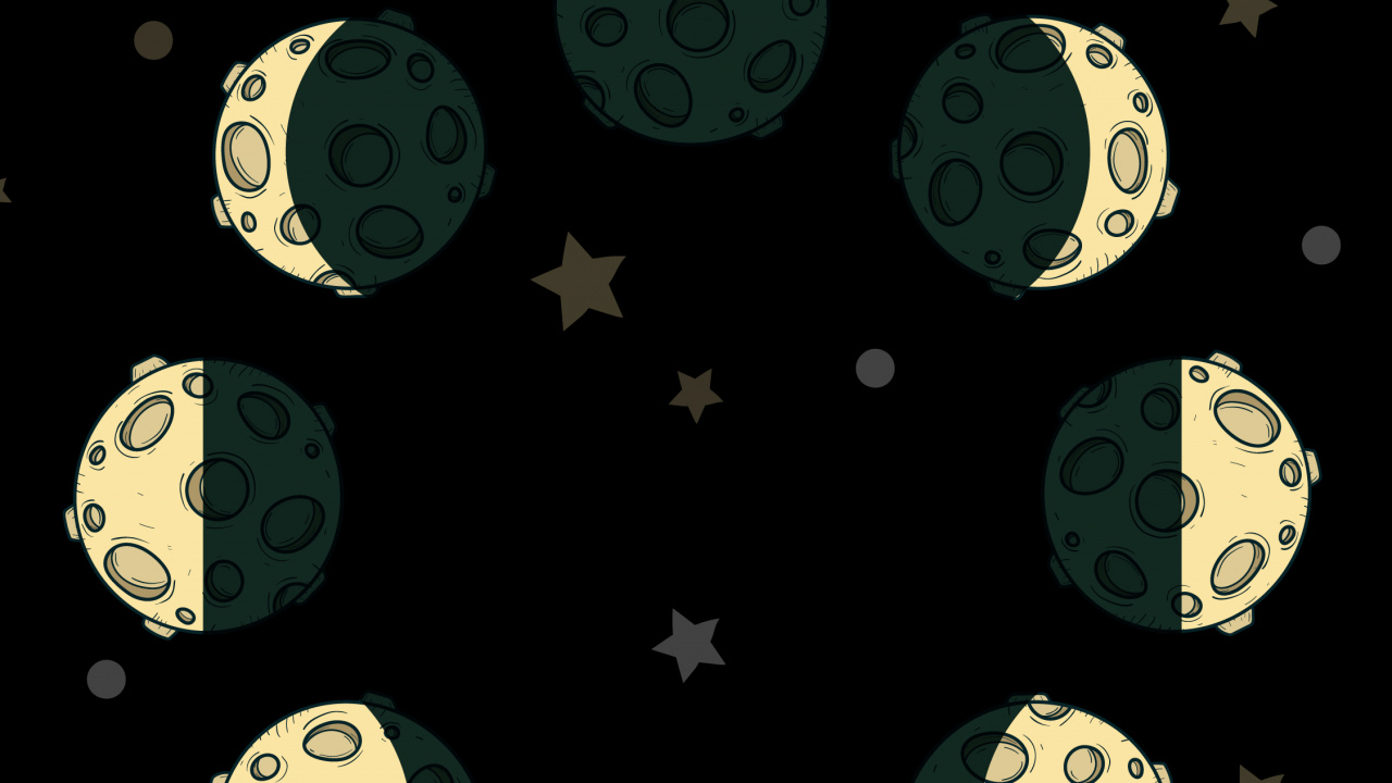 Arts Visuels, Phase Lunaire, Art, Cercle, Obscurité. Wallpaper in 1280x720 Resolution