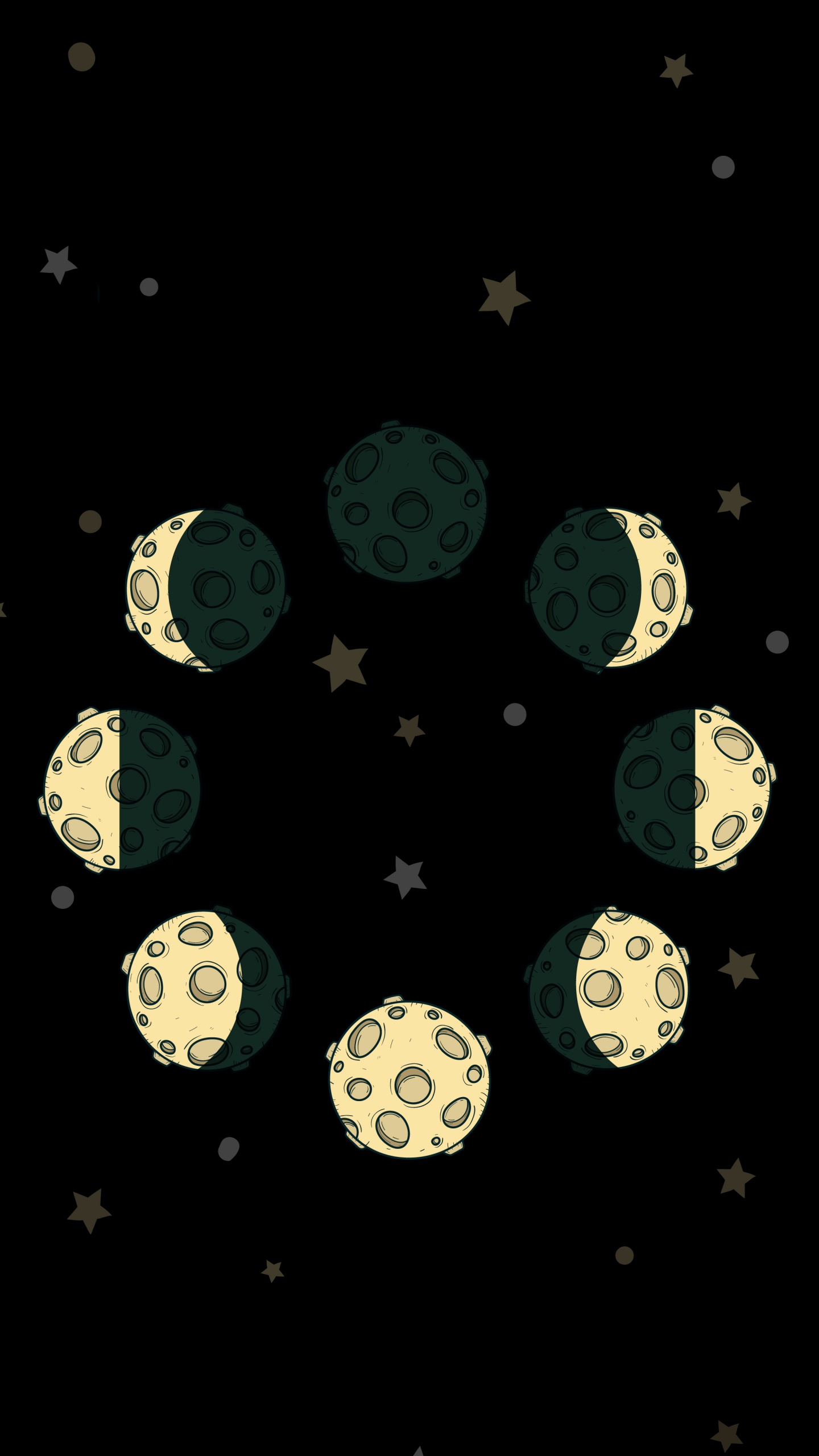 Visual Arts, Lunar Phase, Mond, Kunst, Kreis. Wallpaper in 1440x2560 Resolution