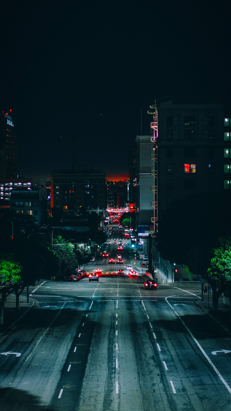 Coche, Luminaria, la Luz de Calle, Trafico, Arquitectura. Wallpaper in 750x1334 Resolution