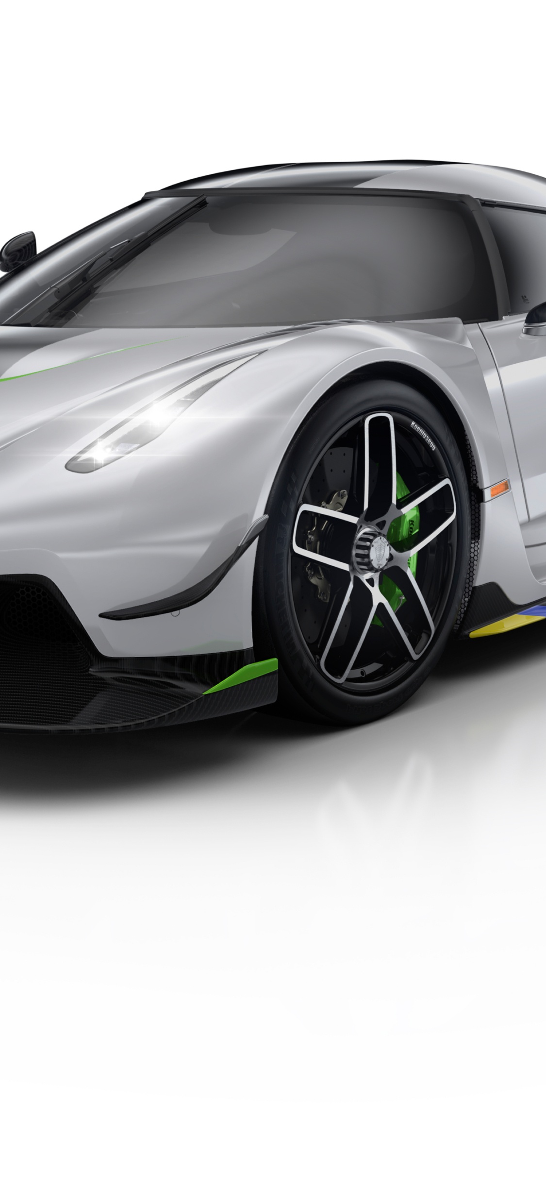 Lamborghini Aventador Negro Sobre Fondo Blanco.. Wallpaper in 1125x2436 Resolution