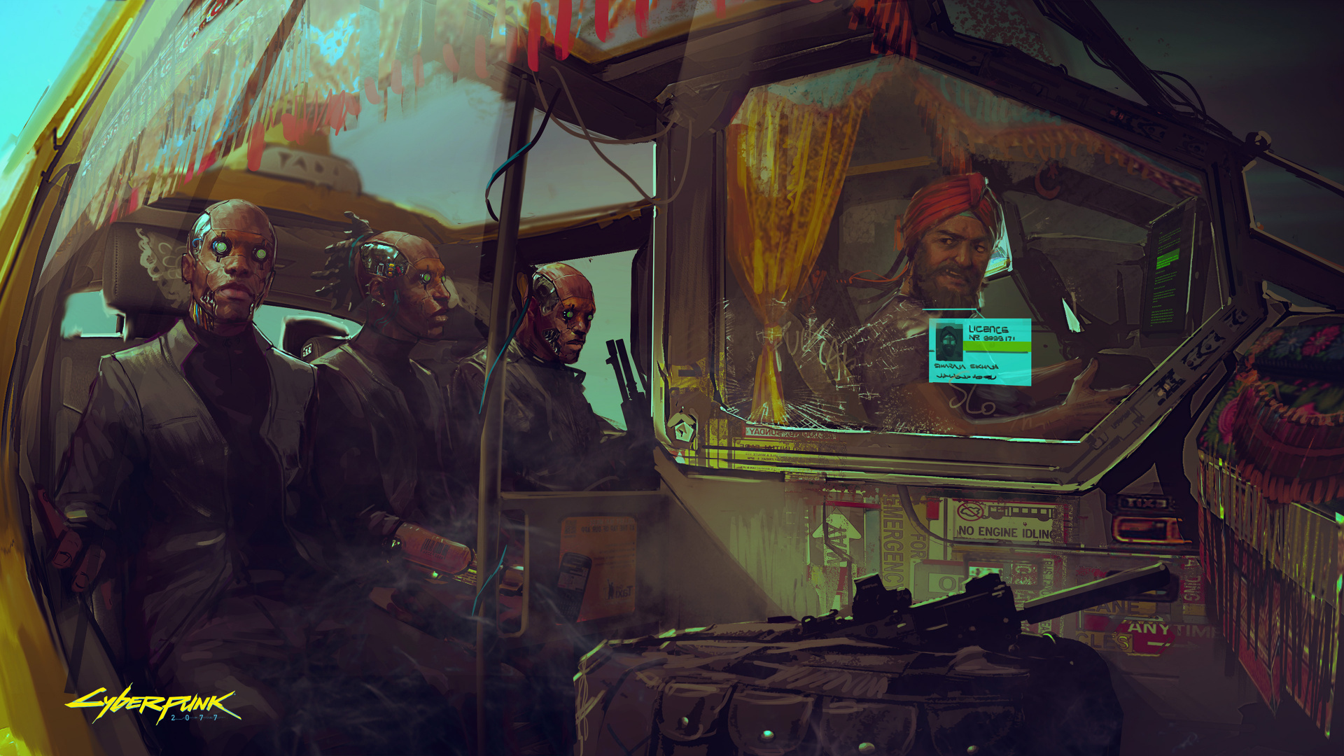 Cyberpunk 2077, Concepto de Arte, cd Projekt, Arte, Ilustración. Wallpaper in 1920x1080 Resolution