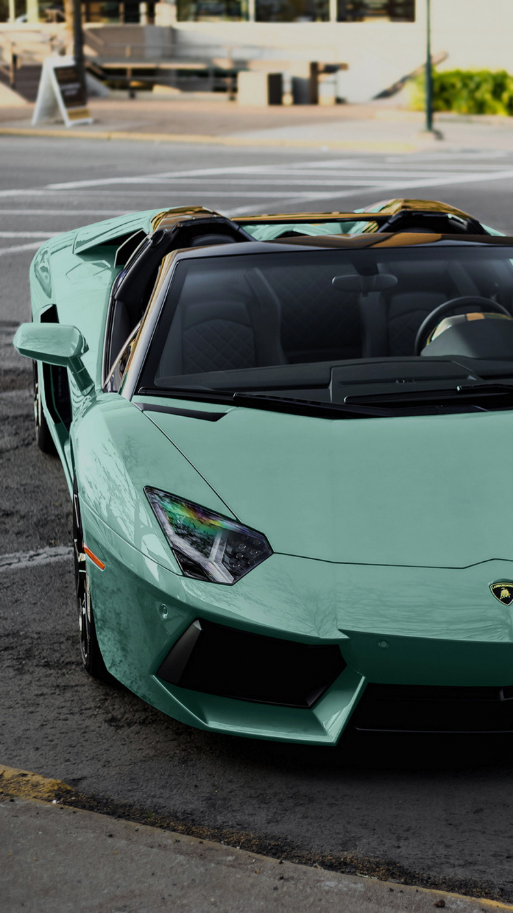 Lamborghini, Matttürkises Lambo, Lamborghini Aventador SV, Lamborghini Gallardo, Car. Wallpaper in 750x1334 Resolution