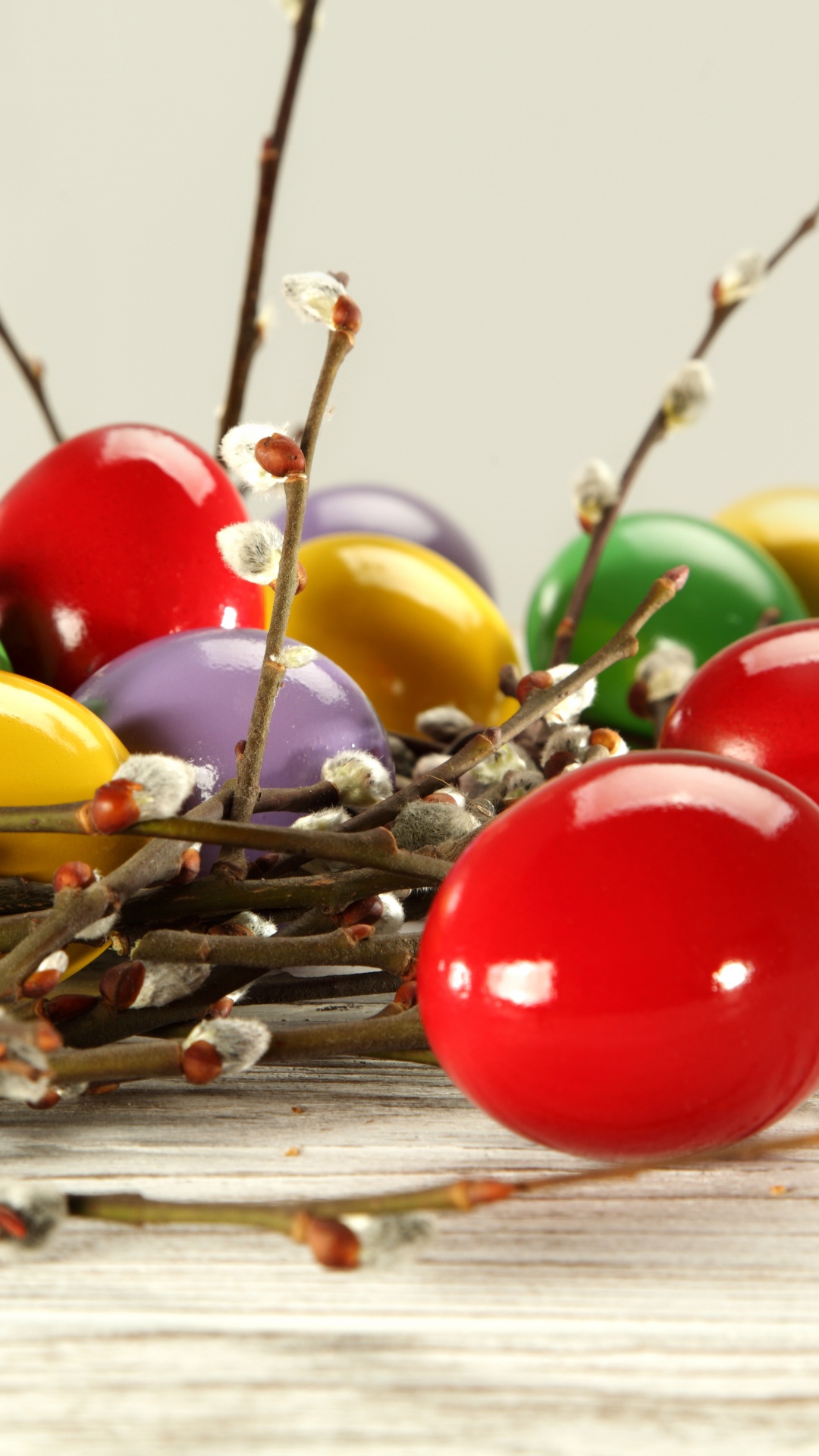 Easter Egg, Food, Fruit, Easter, Catkin. Wallpaper in 1080x1920 Resolution