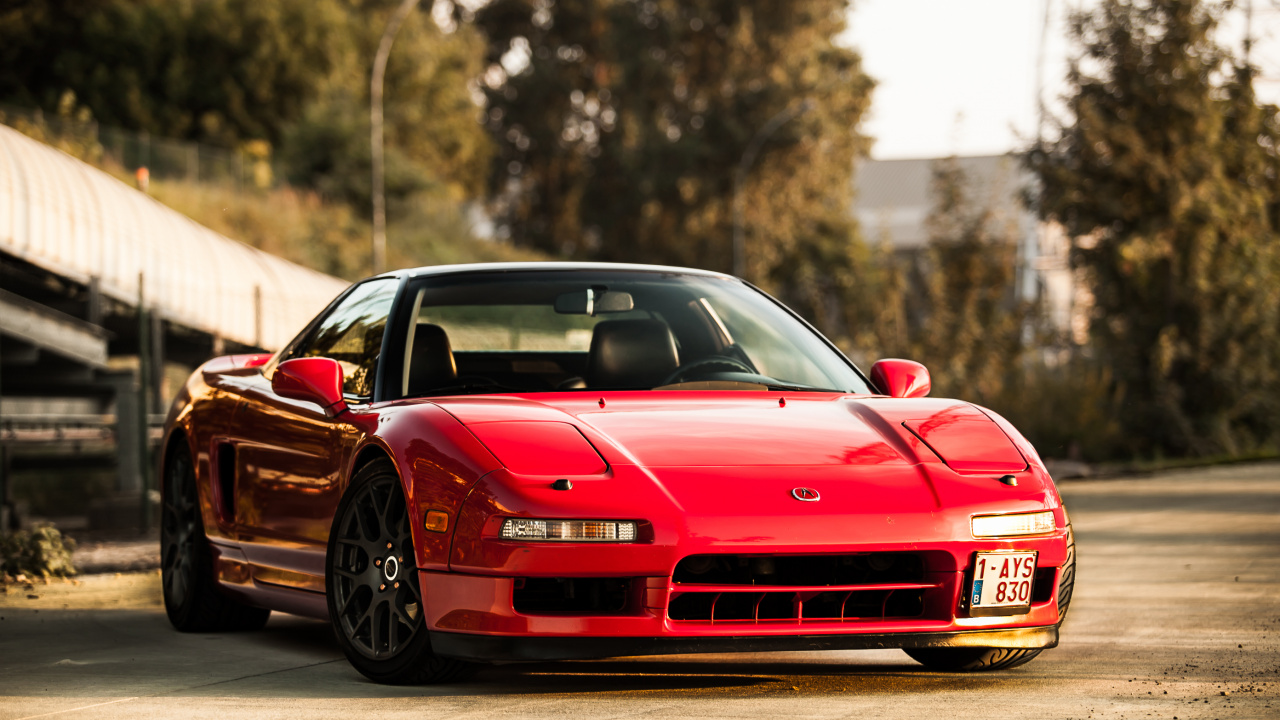 Rojo Bmw m 3 Cupé. Wallpaper in 1280x720 Resolution