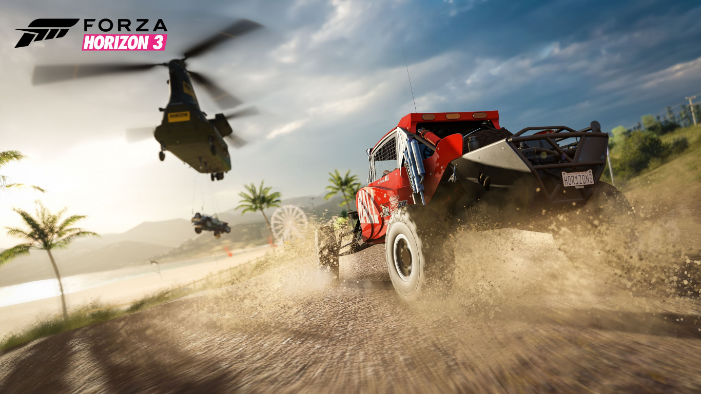 Forza Horizon 3, Forza Horizon, du Hors-piste, Sol, Microsoft Corporation. Wallpaper in 1366x768 Resolution