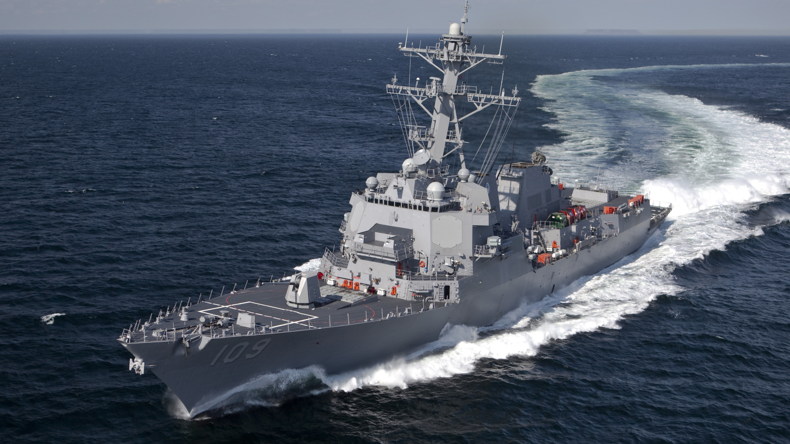 United States Navy, Zerst, Uss Jason Dunham, USS Arleigh Burke, Marine-Schiff. Wallpaper in 2560x1440 Resolution