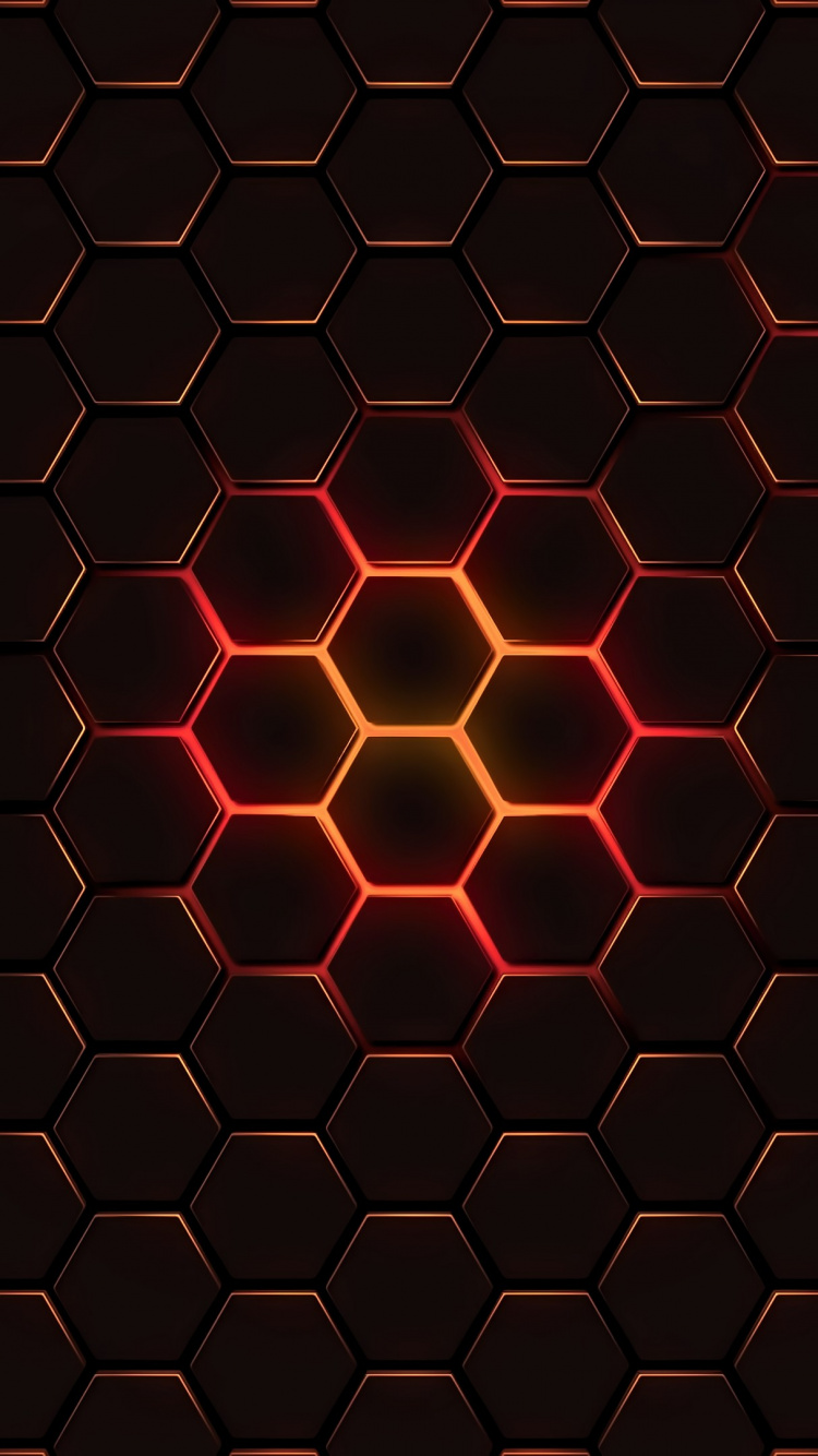 Rotes Und Schwarzes Quadratmuster. Wallpaper in 750x1334 Resolution