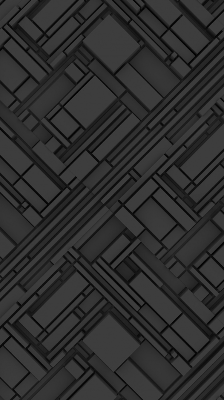 结构, 黑色的, 平行的, 对称, 相似之处 壁纸 750x1334 允许