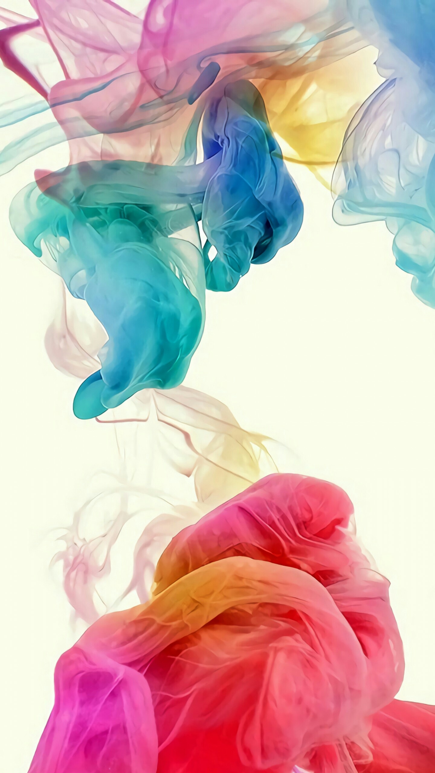 Humo Rosa Azul y Naranja. Wallpaper in 1440x2560 Resolution