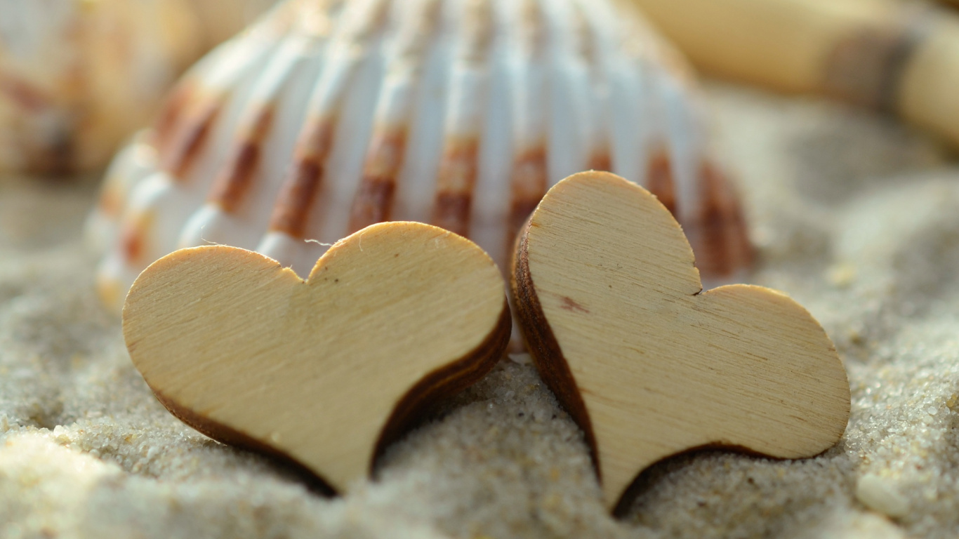 Sand, Herzen, Kekse Und Cracker, Back, Lebkuchen. Wallpaper in 1366x768 Resolution