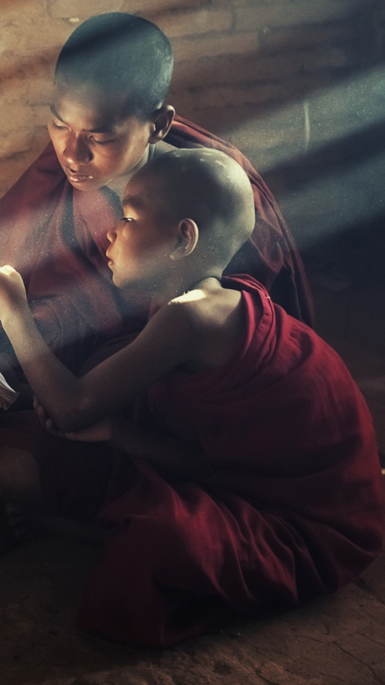 Licht, Mitternacht, Buddhismus, Tempel, Nacht. Wallpaper in 750x1334 Resolution