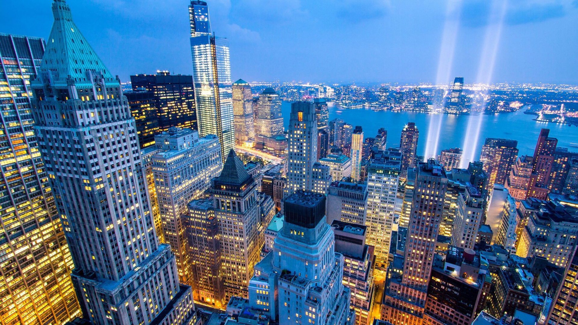 City Skyline Under Blue Sky During Daytime. Wallpaper in 1920x1080 Resolution