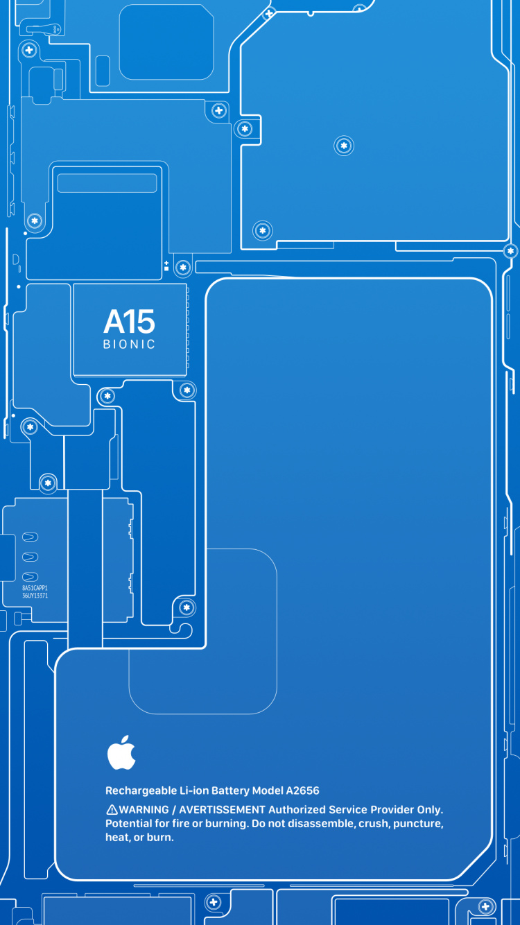 Apple, IPhone, un 15 Bionique, Parallels, Rectangle. Wallpaper in 750x1334 Resolution