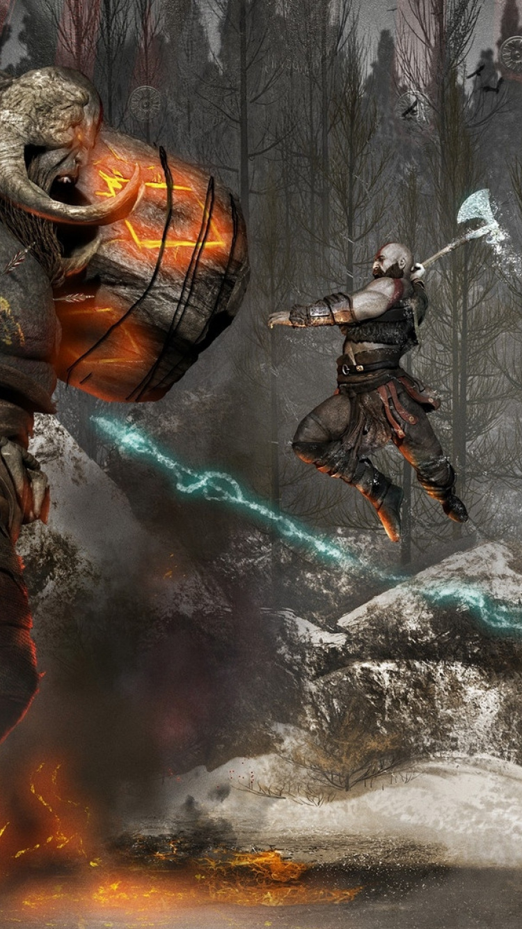 Strategie-video-Spiel, God of War Collection, God of War Ii, Games, Kratos. Wallpaper in 750x1334 Resolution