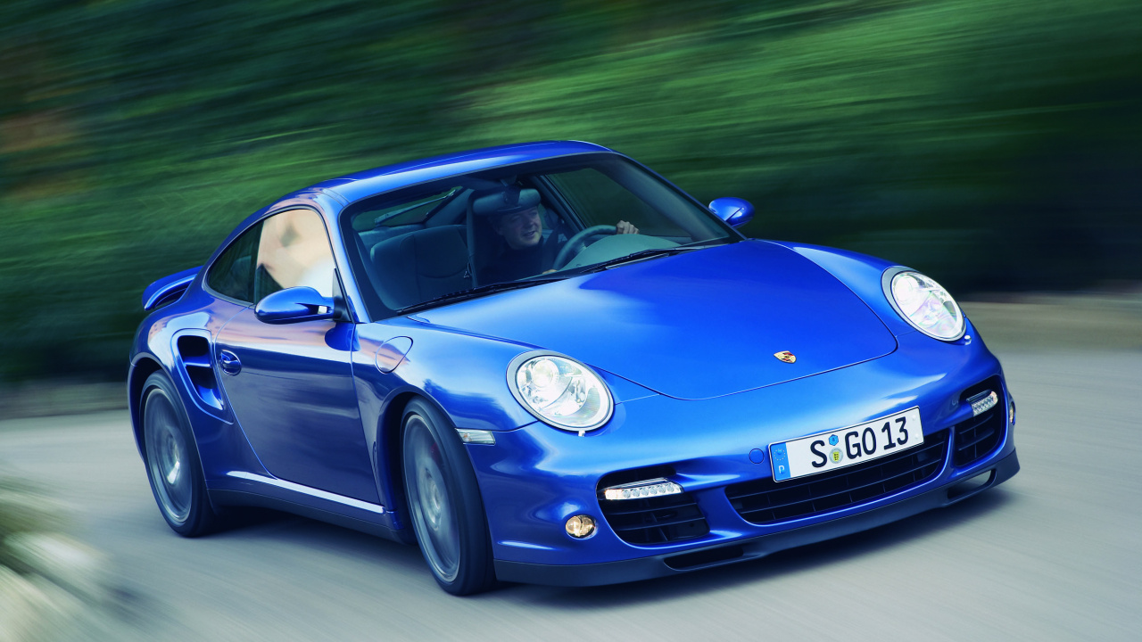 Blue Porsche 911 on Road During Daytime. Wallpaper in 1280x720 Resolution