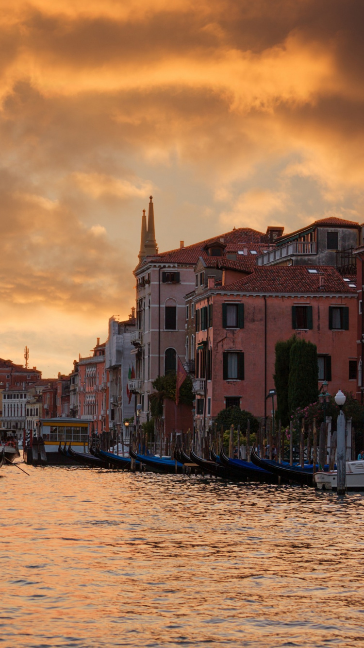 Body of Water Between Buildings During Daytime. Wallpaper in 750x1334 Resolution