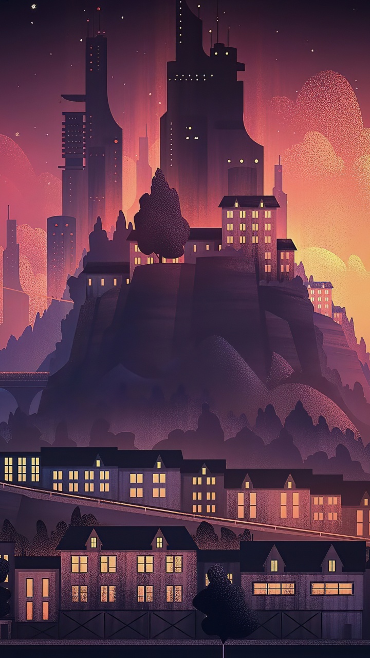 Cityscape, Building, Atmosphere, World, Light. Wallpaper in 720x1280 Resolution