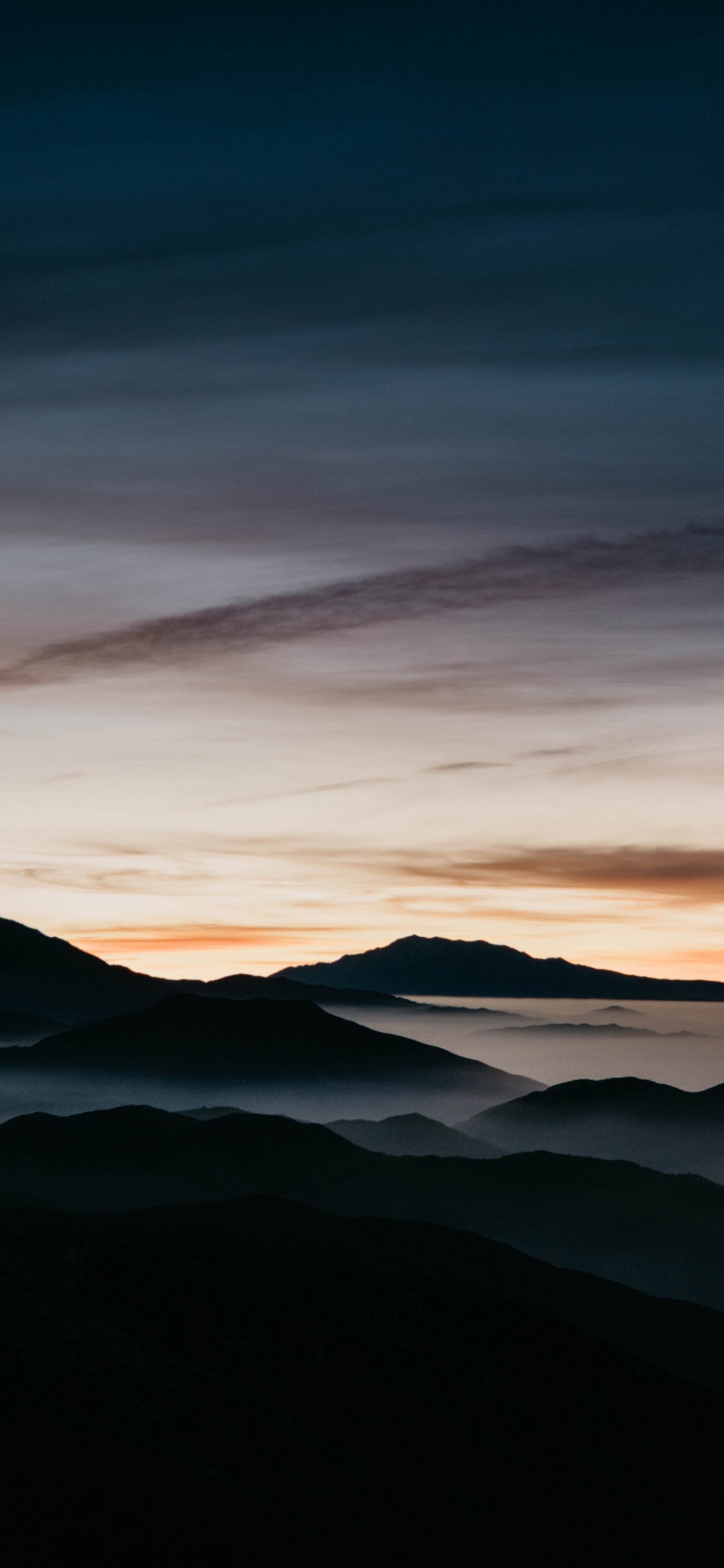 Ios, Ambiente, Ecorregión, Afterglow, Paisaje Natural. Wallpaper in 1125x2436 Resolution