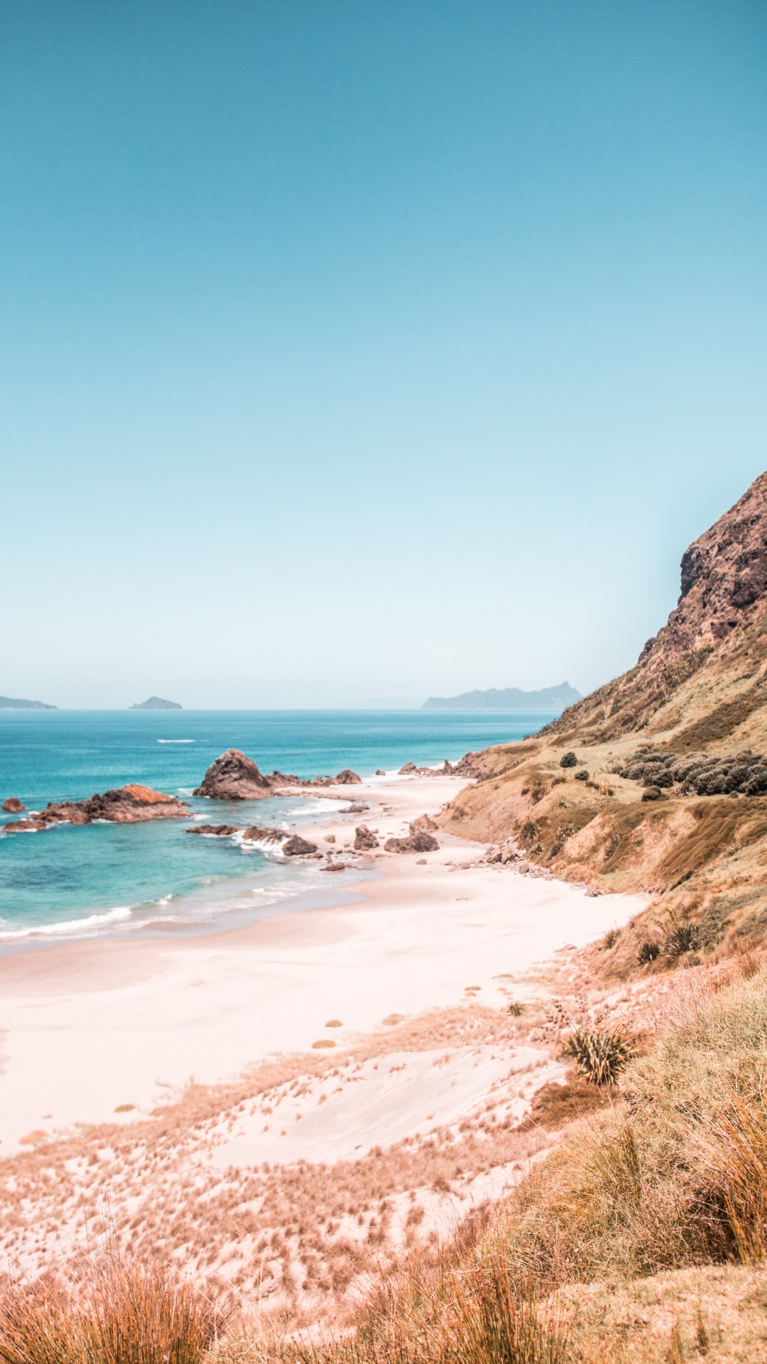 Beach, Sea, Coast, Cove, Body of Water. Wallpaper in 1080x1920 Resolution