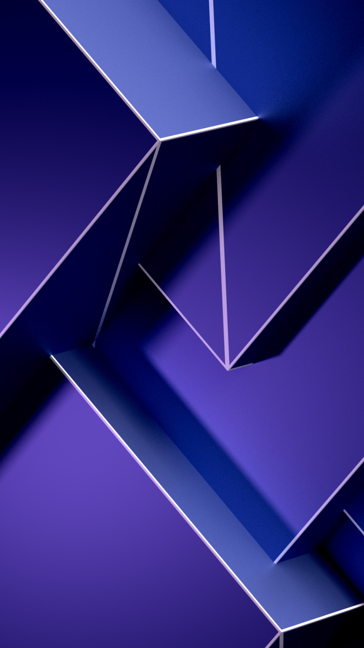 Licht, Blau, Abstraktion, Dreieck, Rechteck. Wallpaper in 750x1334 Resolution