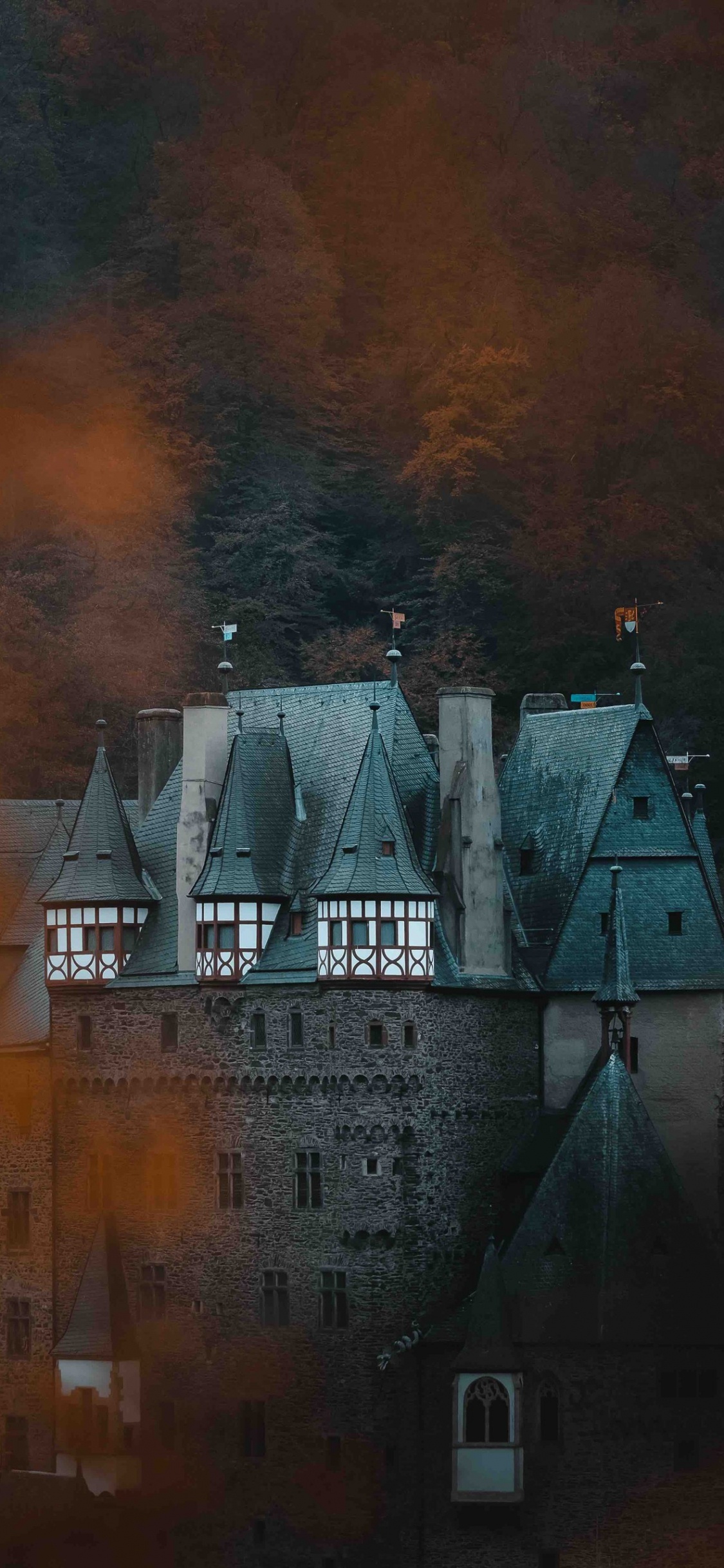 Die Burg Eltz, Malerei, Schloss, Visual Arts, Burg Eltz Strae. Wallpaper in 1125x2436 Resolution