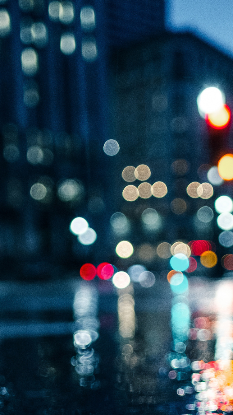 Water Droplets on Glass During Night Time. Wallpaper in 750x1334 Resolution