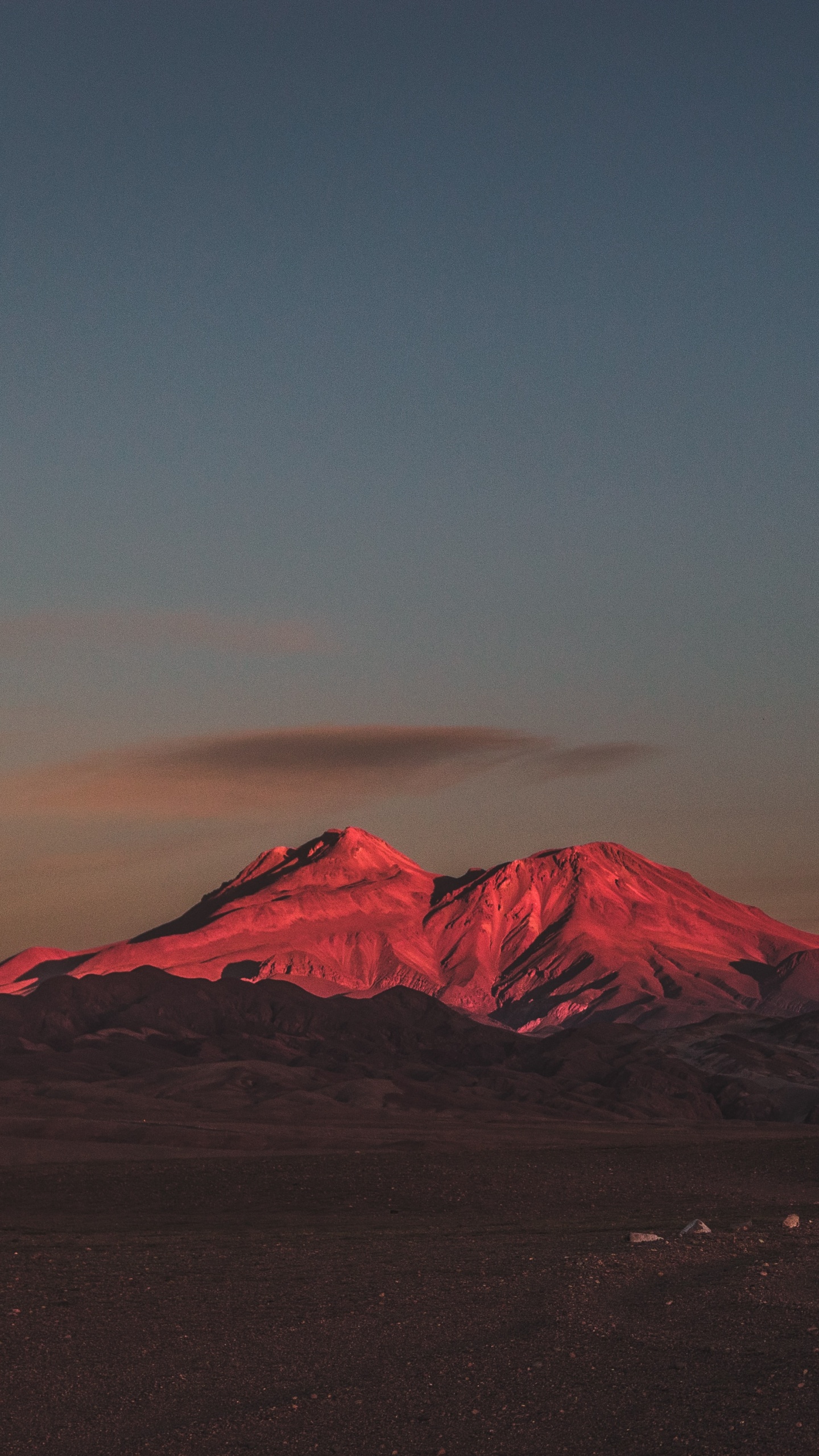 Volcán en Escudo, Las Formaciones Montañosas, Montaña, Mañana, Atardecer. Wallpaper in 1440x2560 Resolution