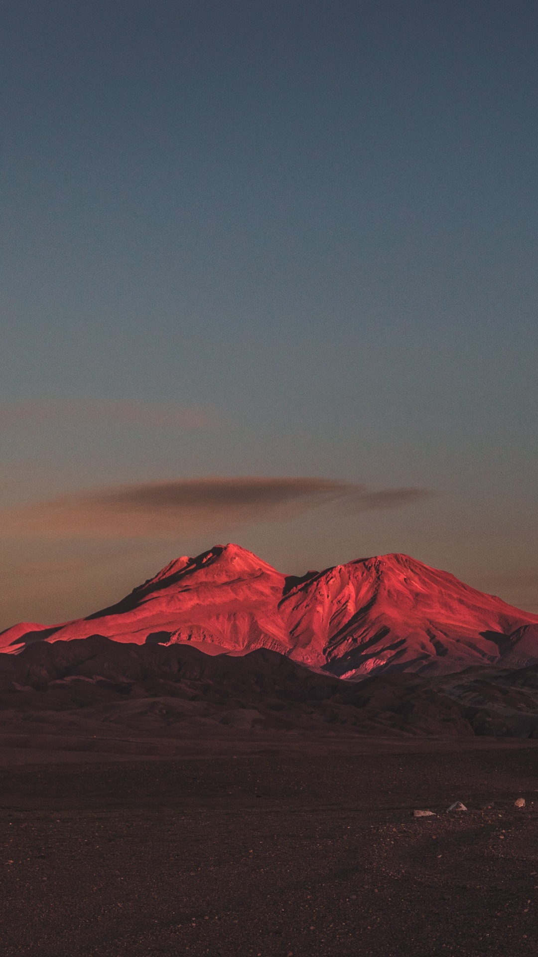 Volcan-bouclier, Les Reliefs Montagneux, Matin, Horizon, Gamme de Montagne. Wallpaper in 1080x1920 Resolution