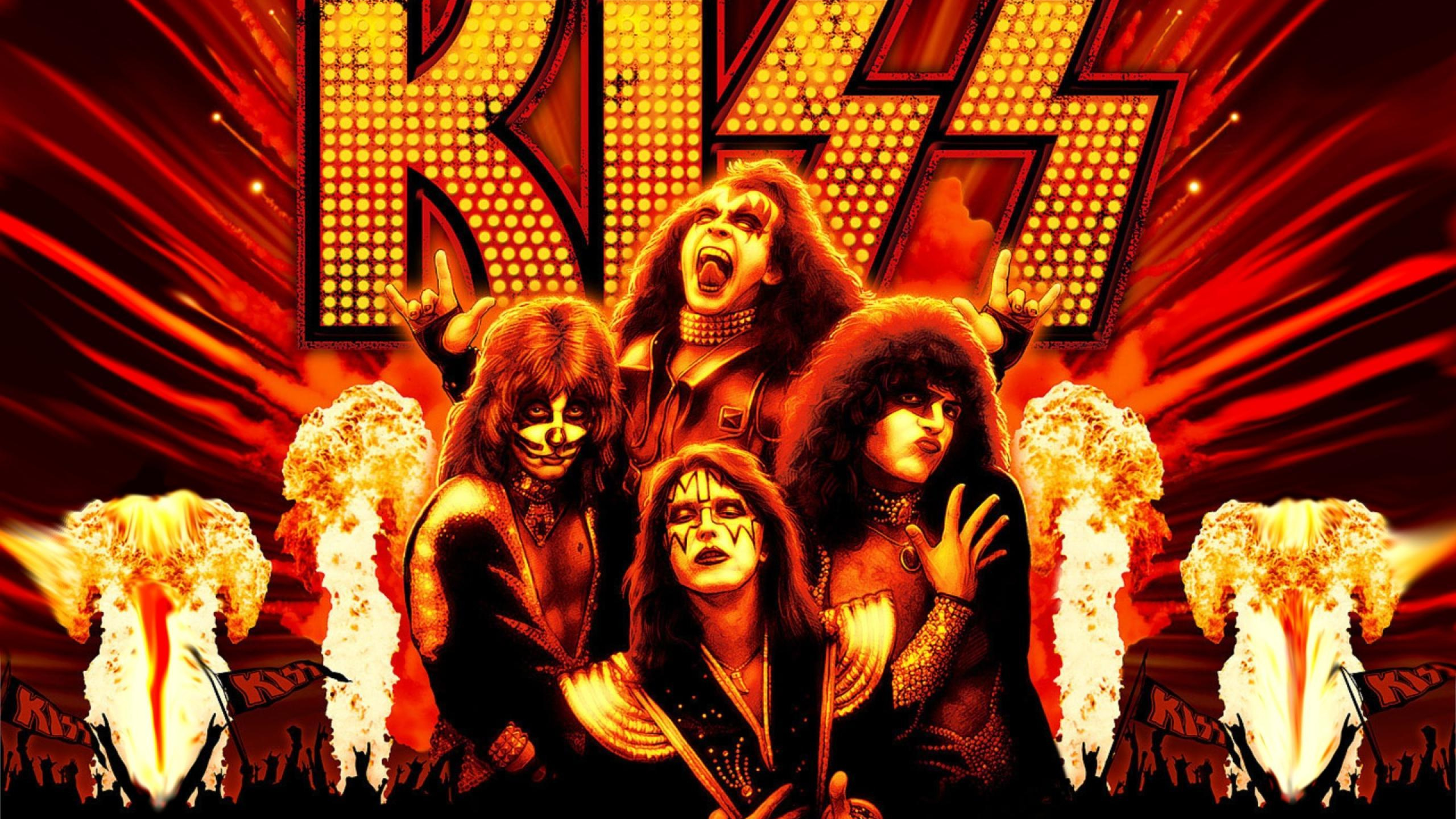 Gene Simmons, Kiss, Rock, Hard Rock, Musician. Wallpaper in 2560x1440 Resolution