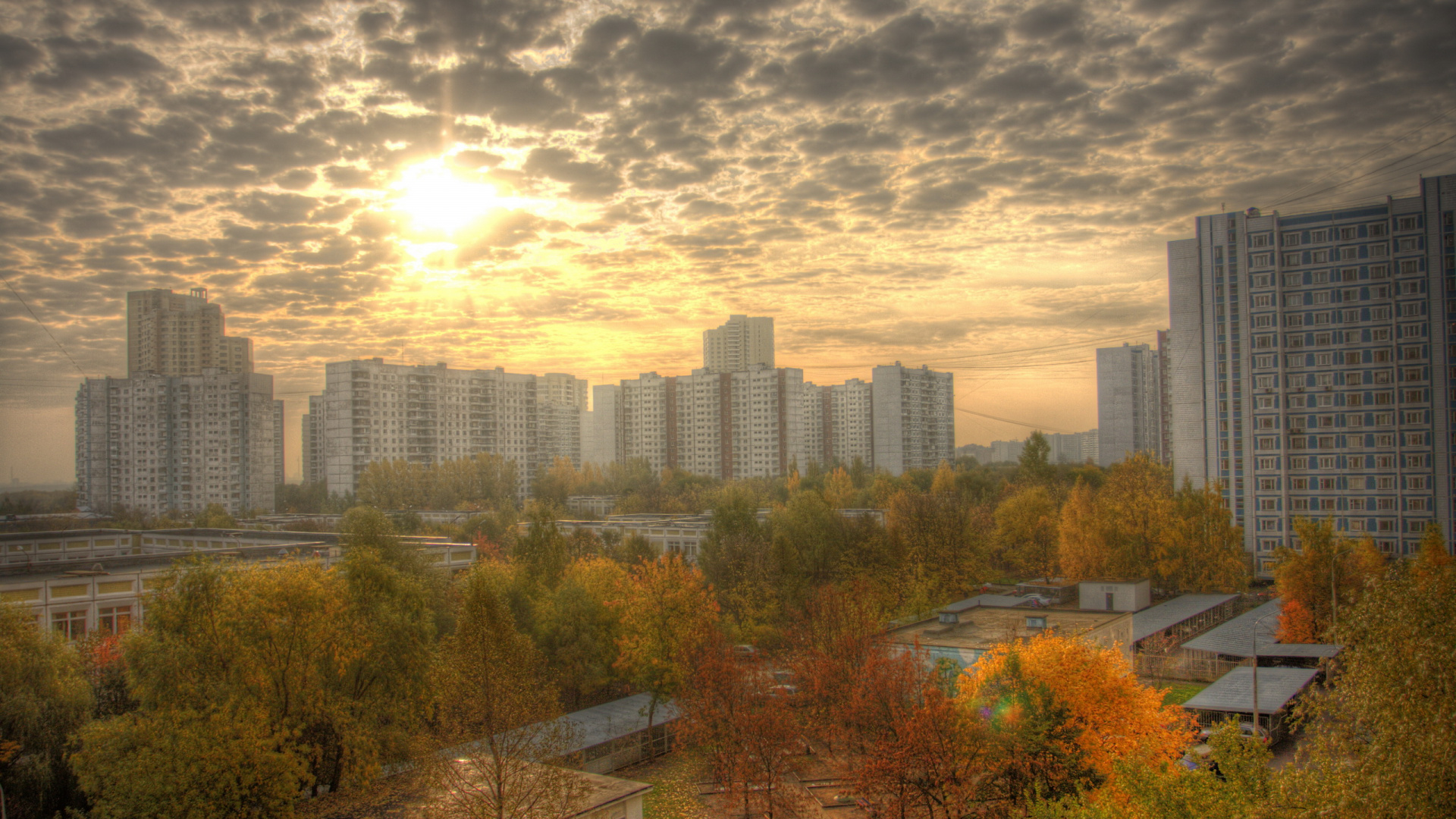 Cars Parked on Parking Lot Near High Rise Buildings During Daytime. Wallpaper in 1920x1080 Resolution