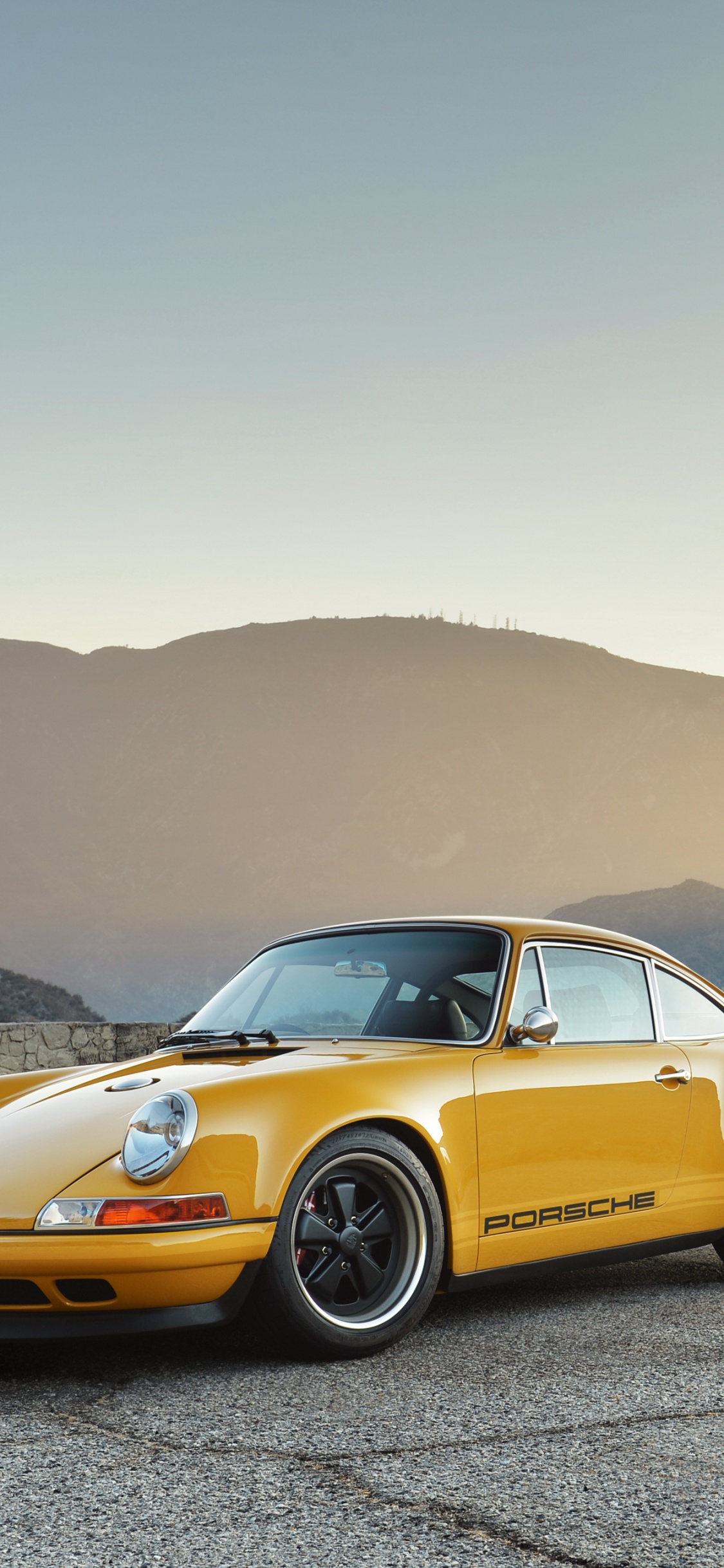 保时捷911, 保时捷, 保时捷930, 黄色的, 联阵CTR2 壁纸 1125x2436 允许