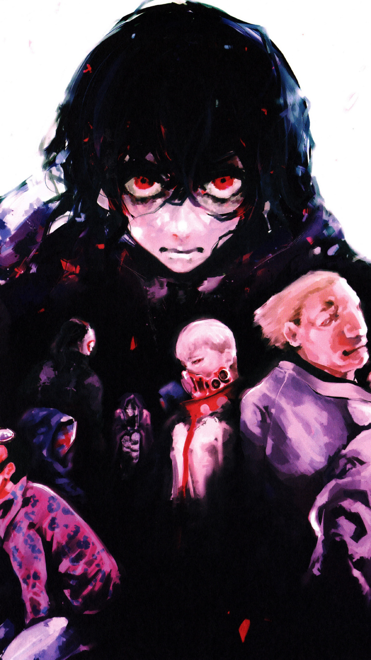 Femme Aux Cheveux Noirs Avec Des Cheveux Noirs et Une Écharpe Rouge. Wallpaper in 750x1334 Resolution