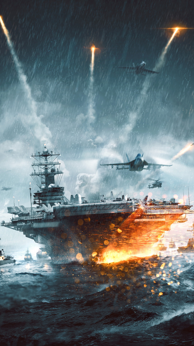 Battlefield 1, Battlefield 4 Naval Strike, Battleship, Ship, Boat. Wallpaper in 750x1334 Resolution