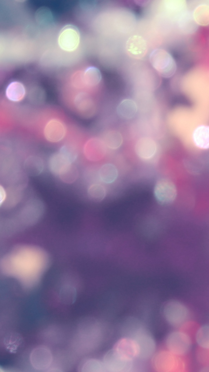Lumières Bokeh Roses et Blanches. Wallpaper in 720x1280 Resolution