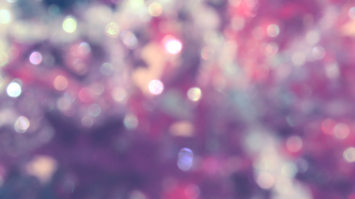 Luces Bokeh Rosa y Blanco. Wallpaper in 1366x768 Resolution