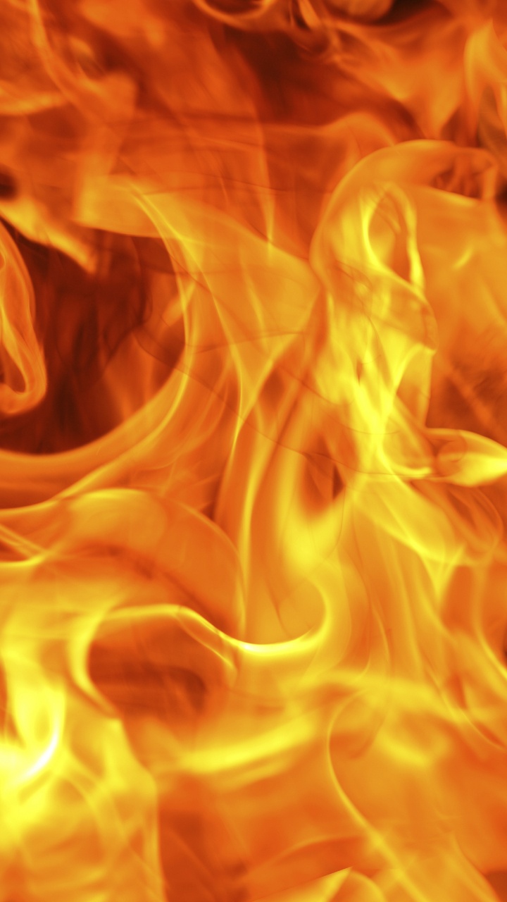 Orange and Red Fire Digital Wallpaper. Wallpaper in 720x1280 Resolution