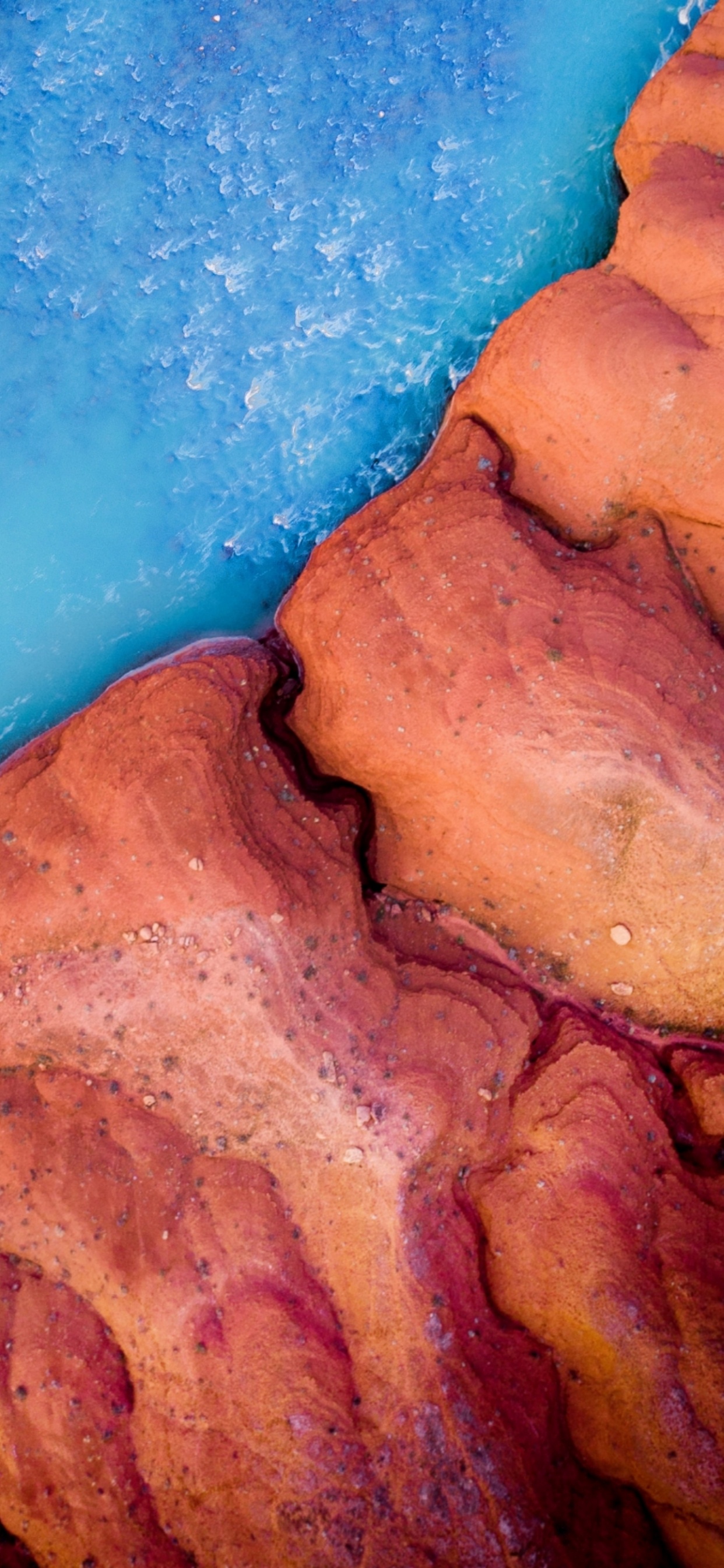 Wood, Blue, Orange, Paint, Tints and Shades. Wallpaper in 1242x2688 Resolution