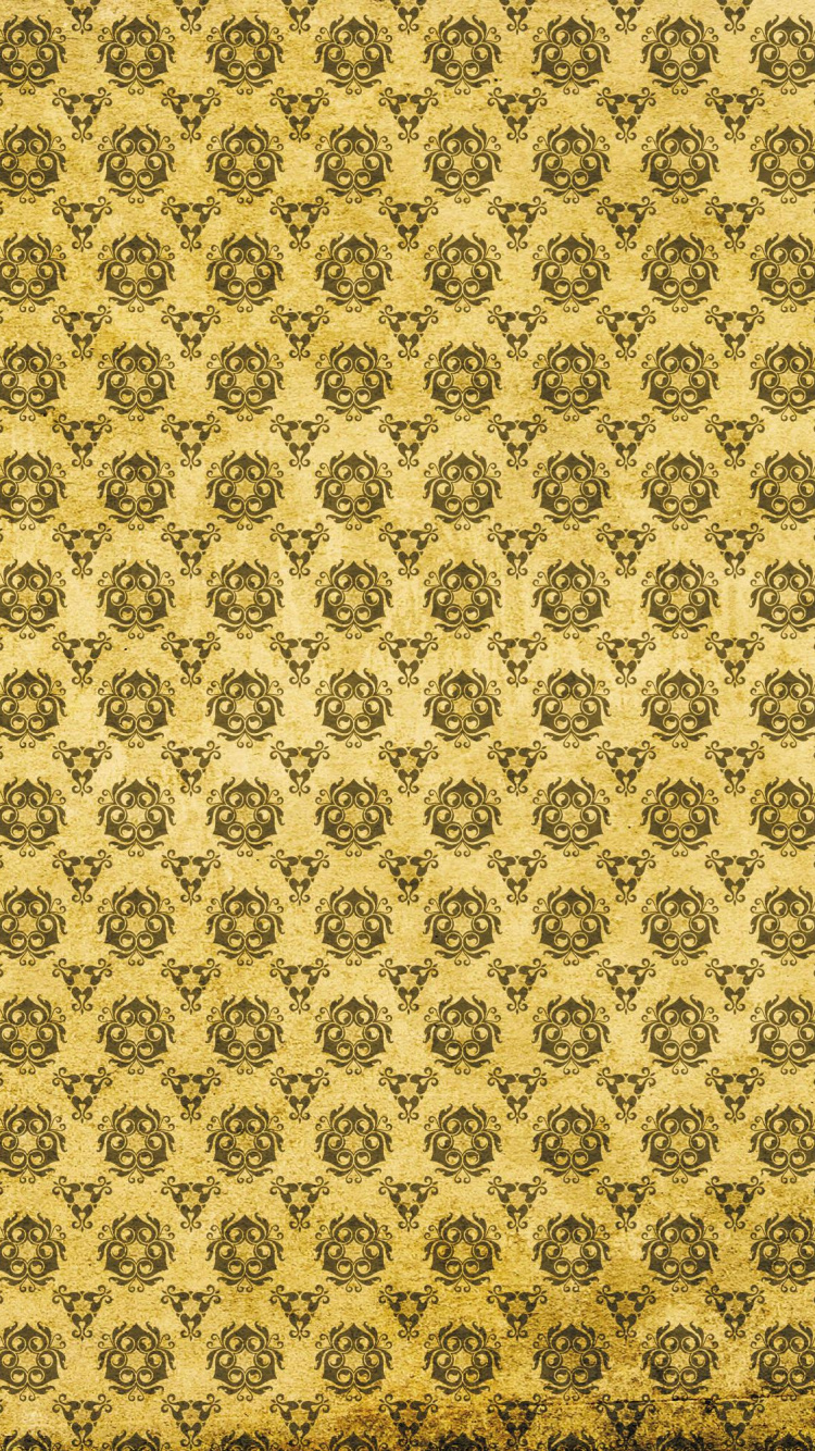 Textil Floral Amarillo y Blanco. Wallpaper in 750x1334 Resolution