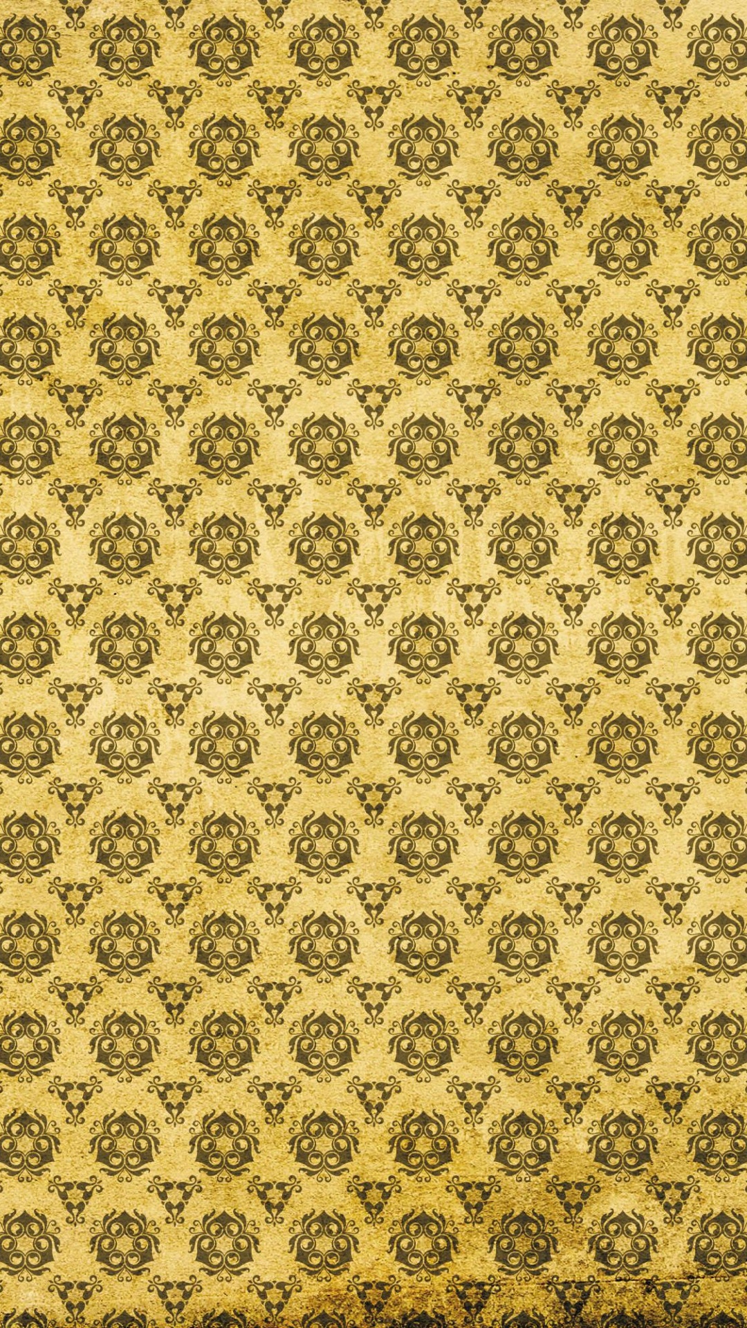 Gelb-weißes Florales Textil. Wallpaper in 1080x1920 Resolution