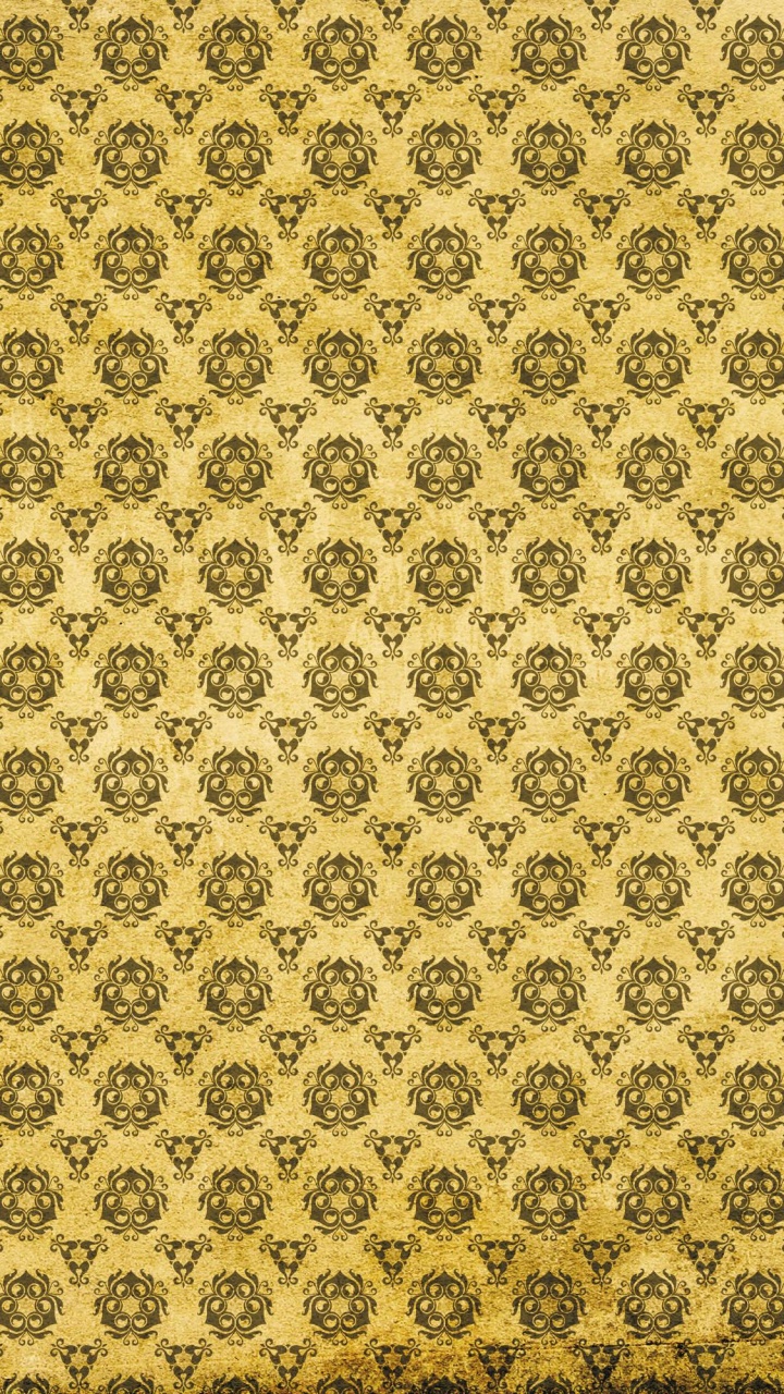 Yellow and White Floral Textile. Wallpaper in 720x1280 Resolution