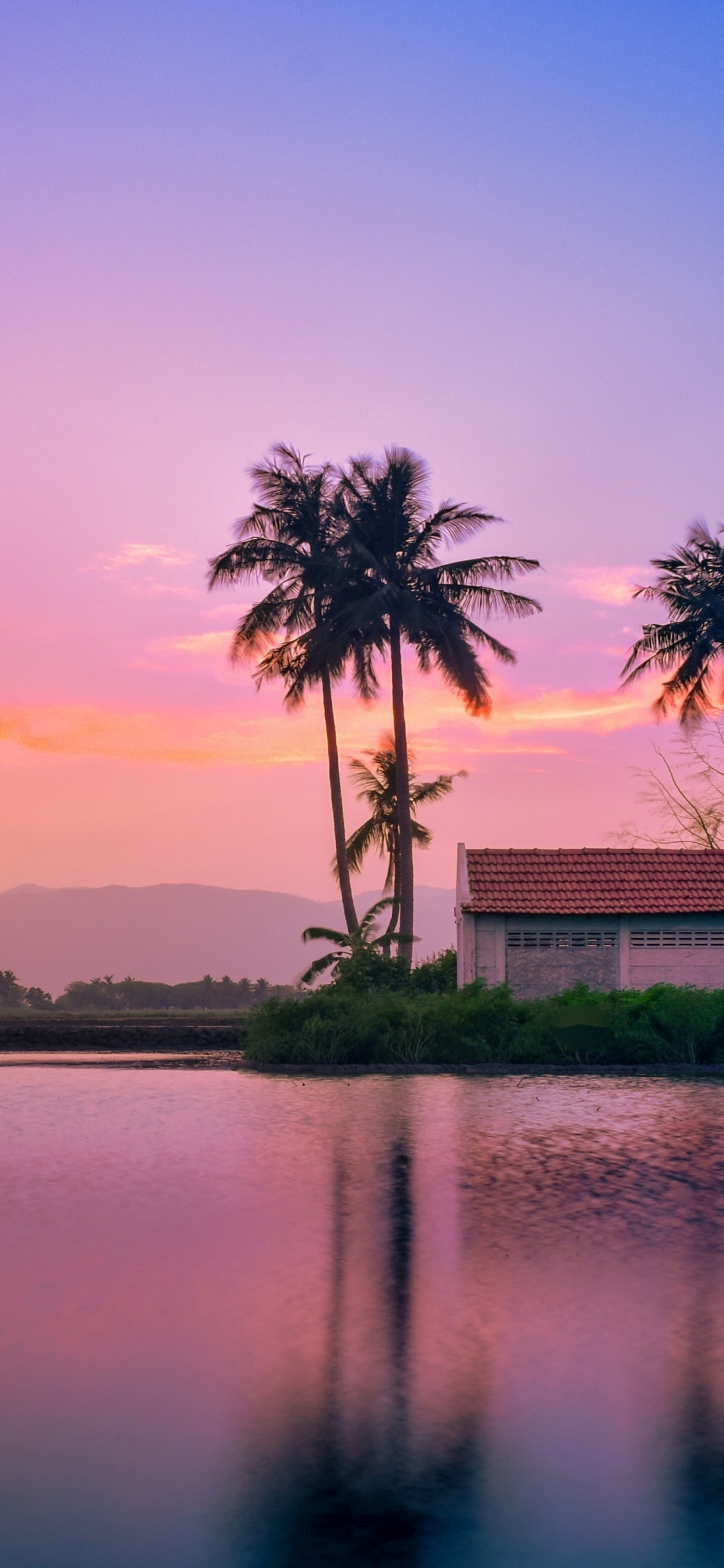 at Sunset, Amd Ryzen 5 2600, Calendar, Water, Cloud. Wallpaper in 1125x2436 Resolution