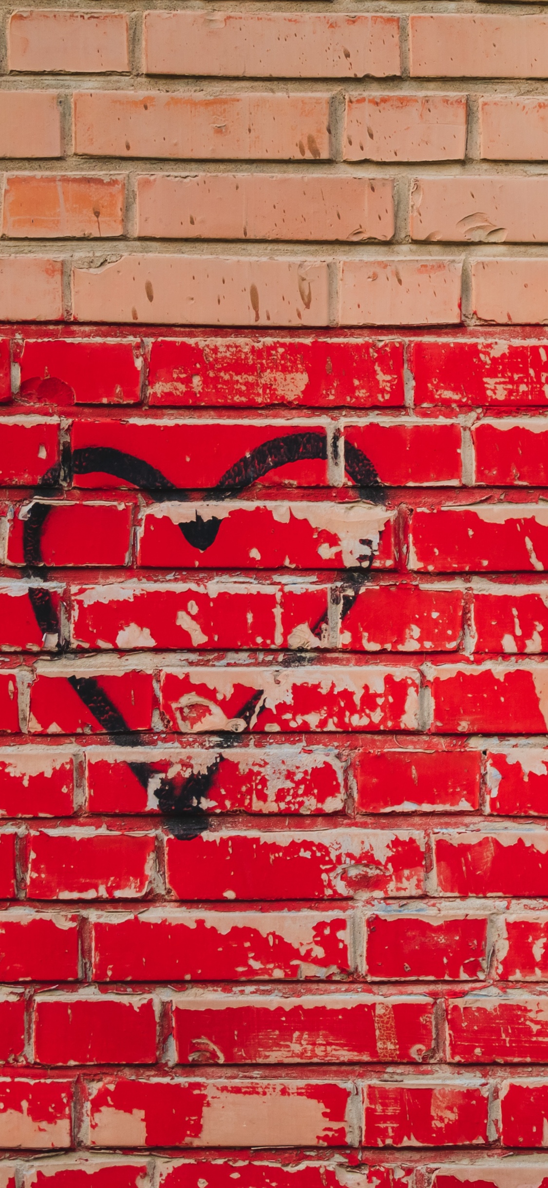 Brique, Mur, Red, Mur de Pierre, Vidéo. Wallpaper in 1125x2436 Resolution