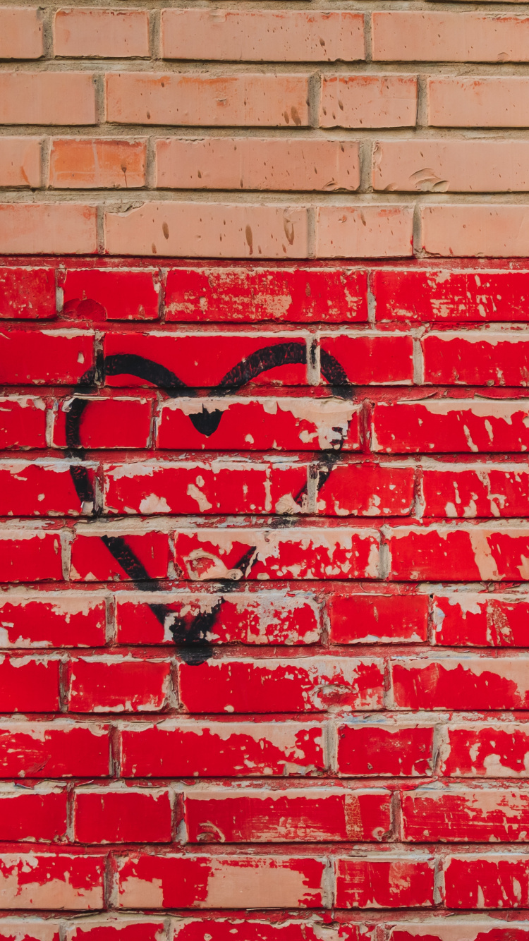 Brique, Mur, Red, Mur de Pierre, Vidéo. Wallpaper in 750x1334 Resolution