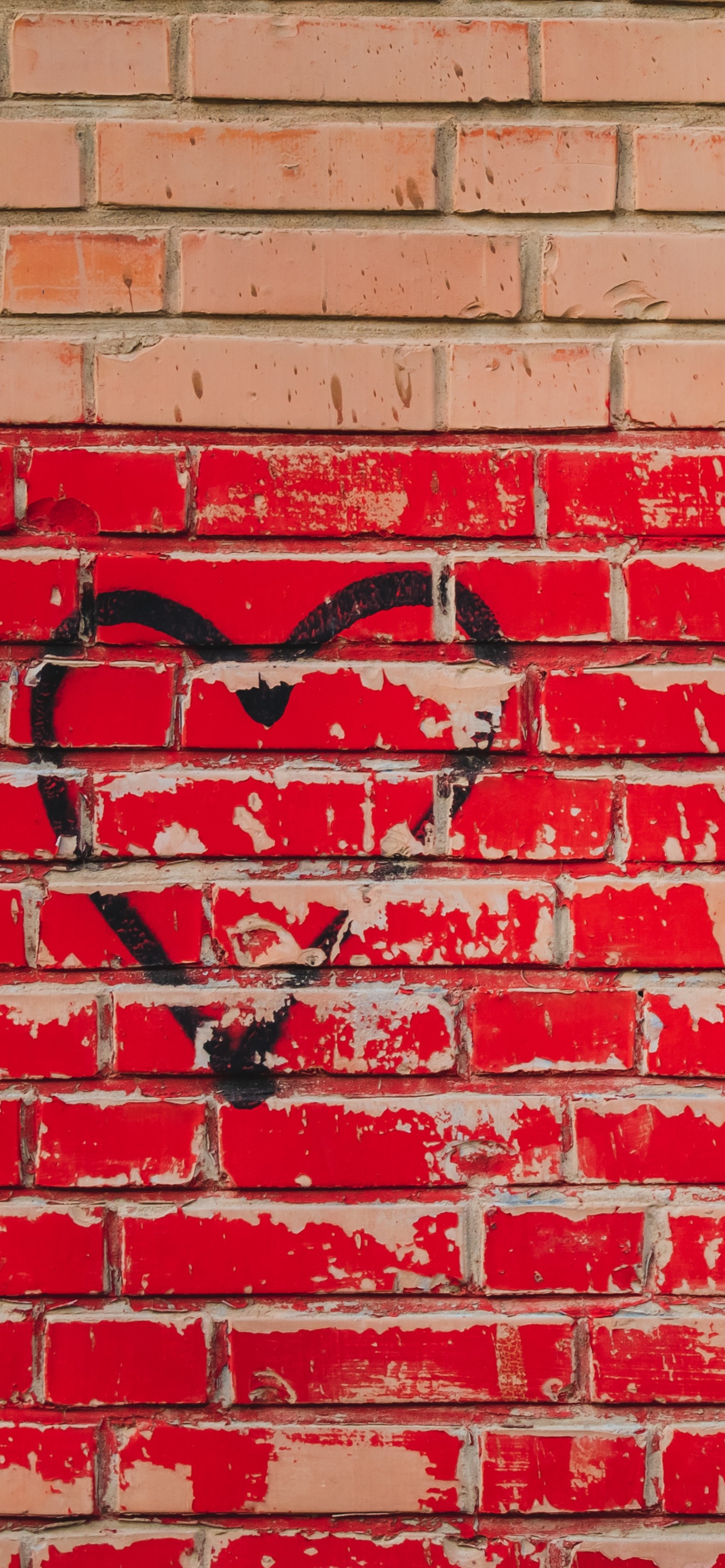 Ziegel, Wand, Steinmauer, Video, Farbe. Wallpaper in 1242x2688 Resolution