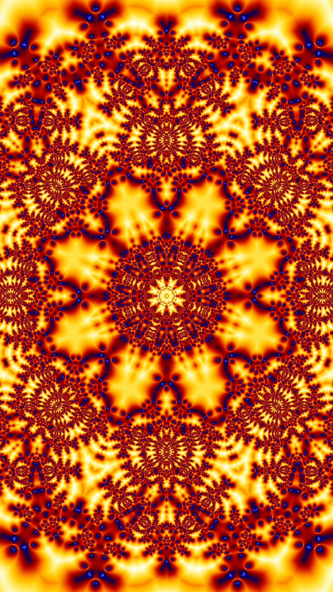 Yellow and Black Floral Textile. Wallpaper in 1080x1920 Resolution