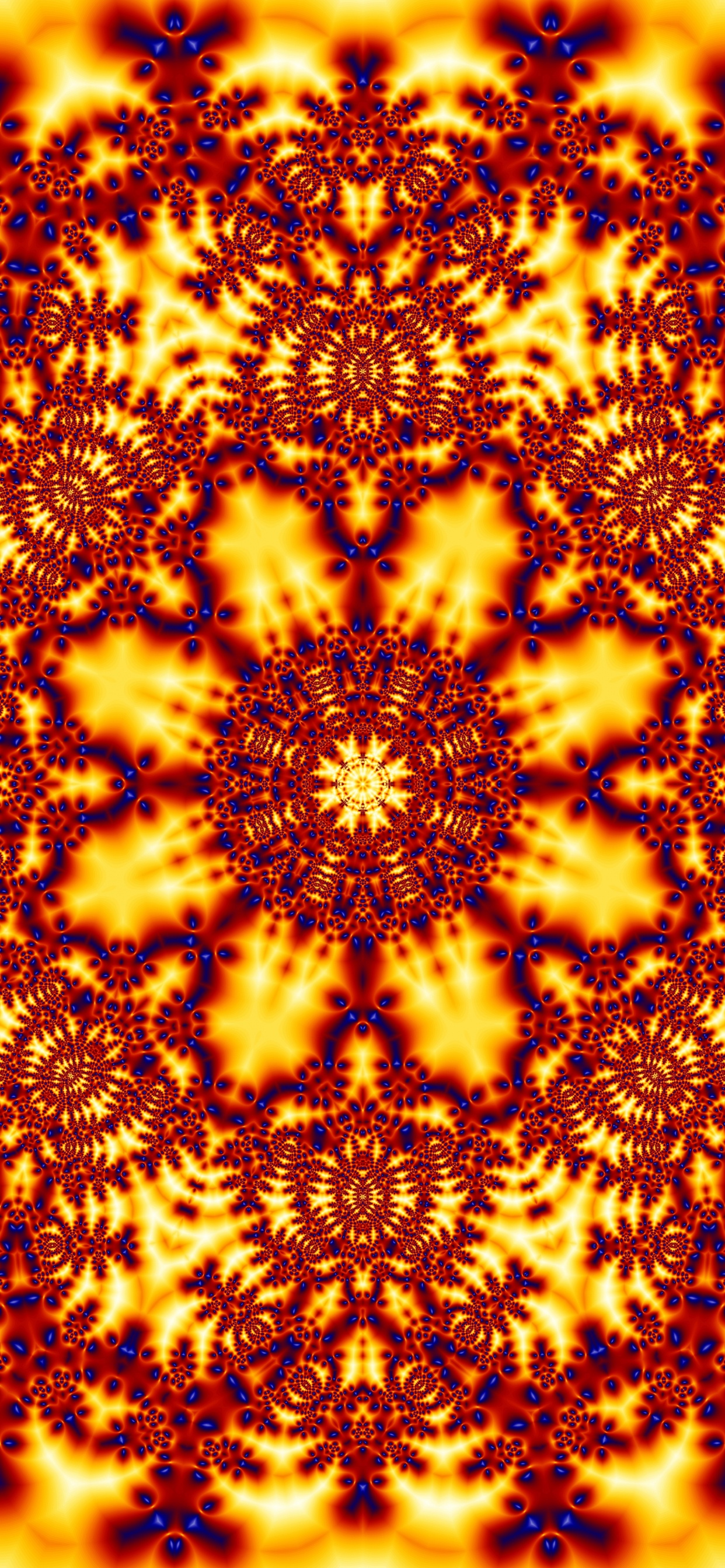 对称, 分形技术, 黄色的, 万花筒, 艺术 壁纸 1242x2688 允许